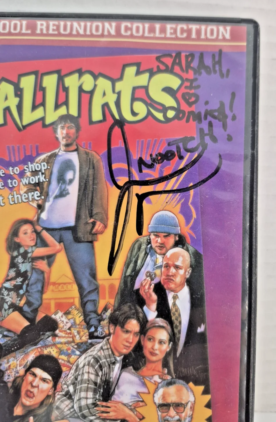 Kevin Smith Jason Mewes Signed 2 Mallrats DVD Cover Inscription Autograph, изображение 3