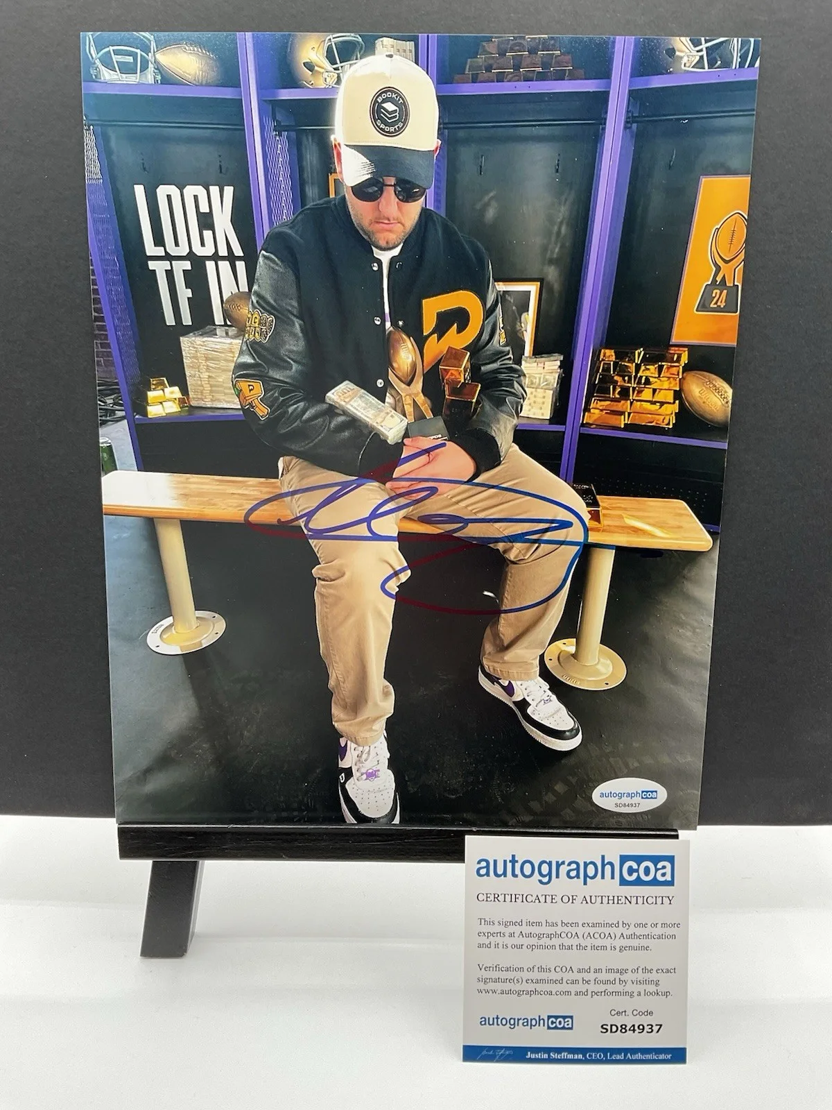 Trent Attyah — Trent Attyah signed 8x10 photo BookitwithTrent signed photo Sports Gambling ACOA
