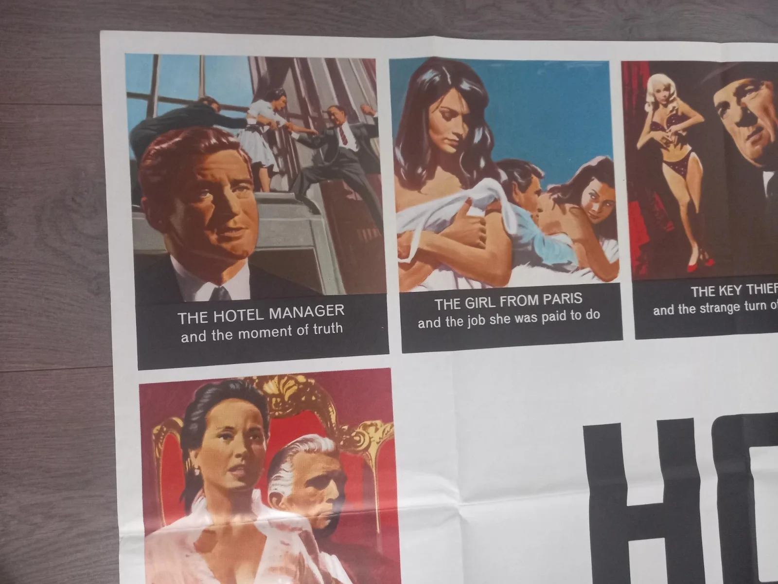HOTEL 1967 BRITISH QUAD POSTER ROD TAYLOR CATHERINE SPAAK KARL MALDEN, изображение 4