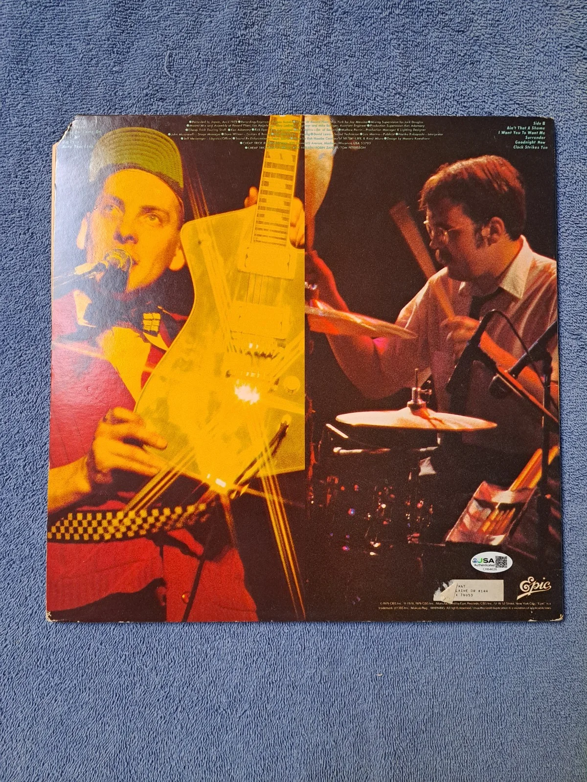 ROBIN ZANDER SIGNED CHEAP TRIP BUDOKAN LP VINYL ALBUM JSA COA, изображение 3