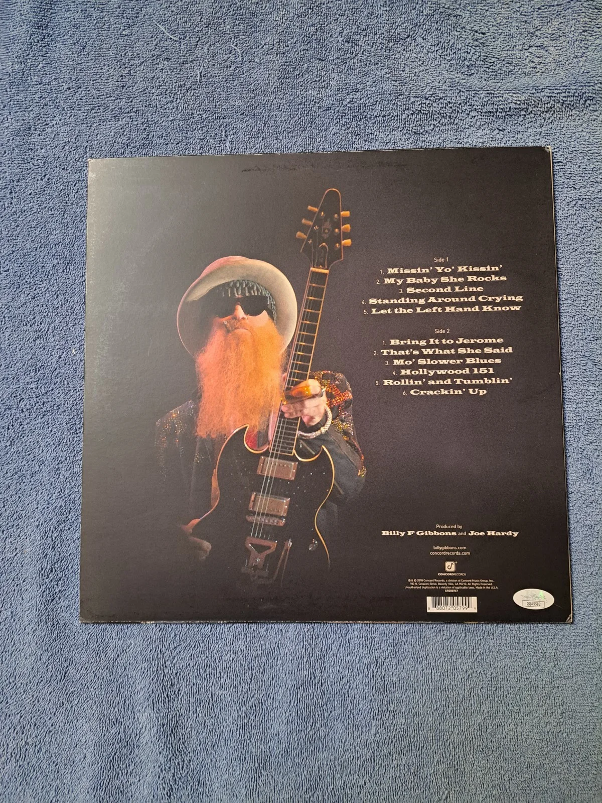 BILLY GIBBONS SIGNED THE BIG BAD BLUES NEW LP VINYL ALBUM JSA COA, image 2