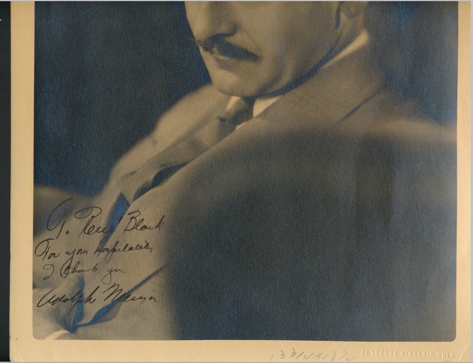 Adolphe Menjou - Orig. 1930's Signed 11x14 "Clarence Bull" Photo - d. 1963, изображение 2