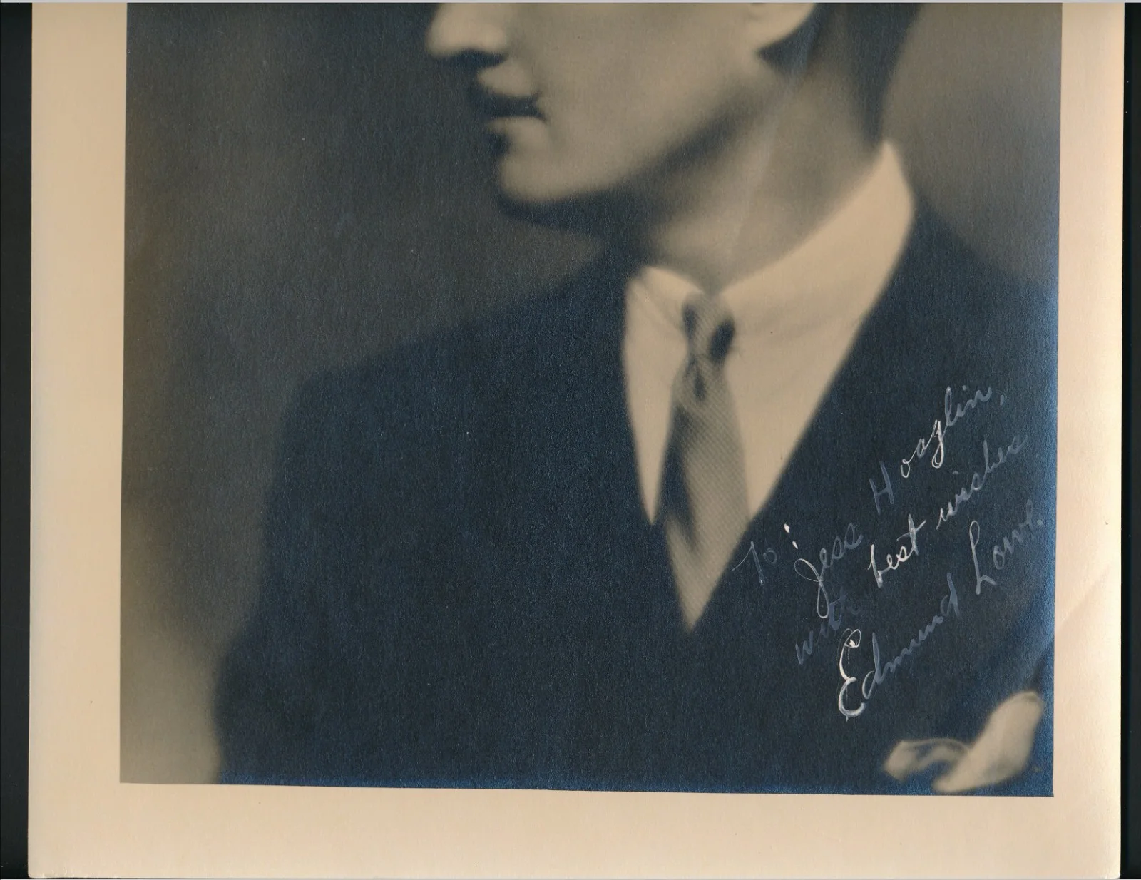 Edmund Lowe - 1930's Signed & Insc. 11x14 Photo - Autograph, изображение 2