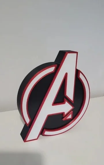 Marvel Avengers Logo - 3D Printed, image 2