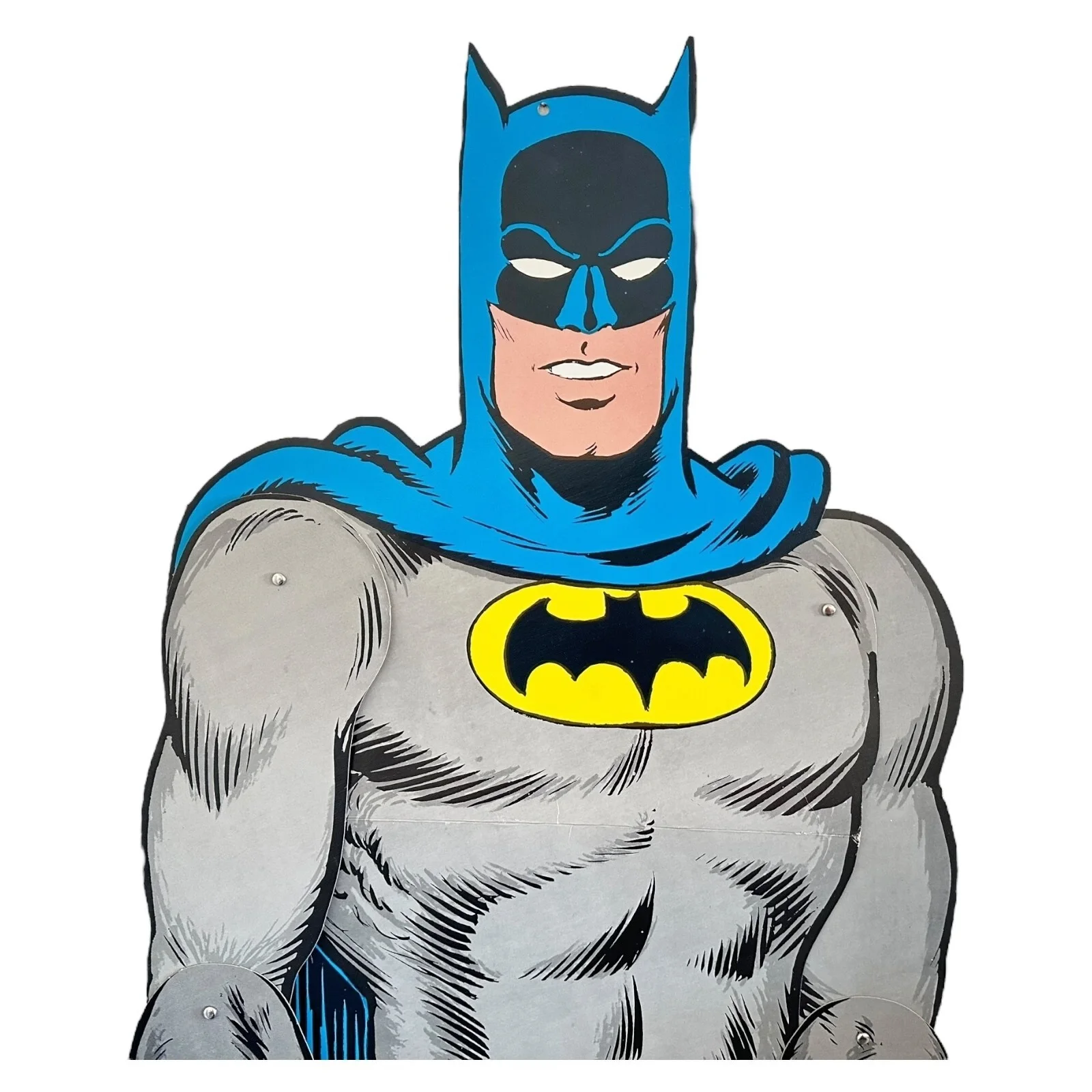 RARE ORIGINAL LIFE SIZE CARDBOARD CUT OUT BATMAN ** 1974 NATIONAL PERIDICAL **, изображение 3