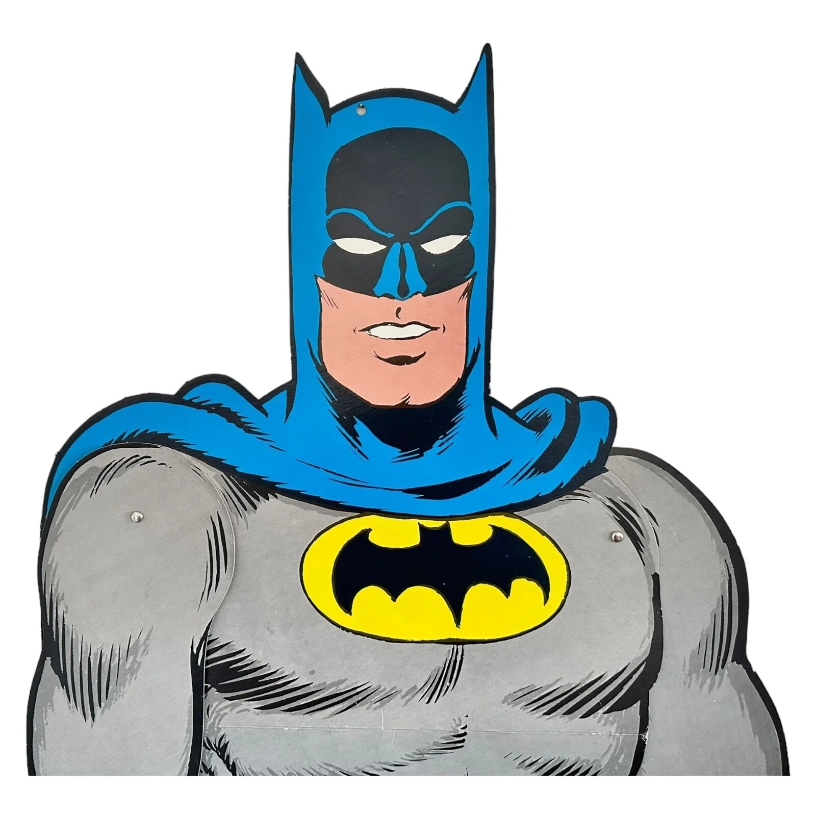 RARE ORIGINAL LIFE SIZE CARDBOARD CUT OUT BATMAN ** 1974 NATIONAL PERIDICAL **, изображение 4