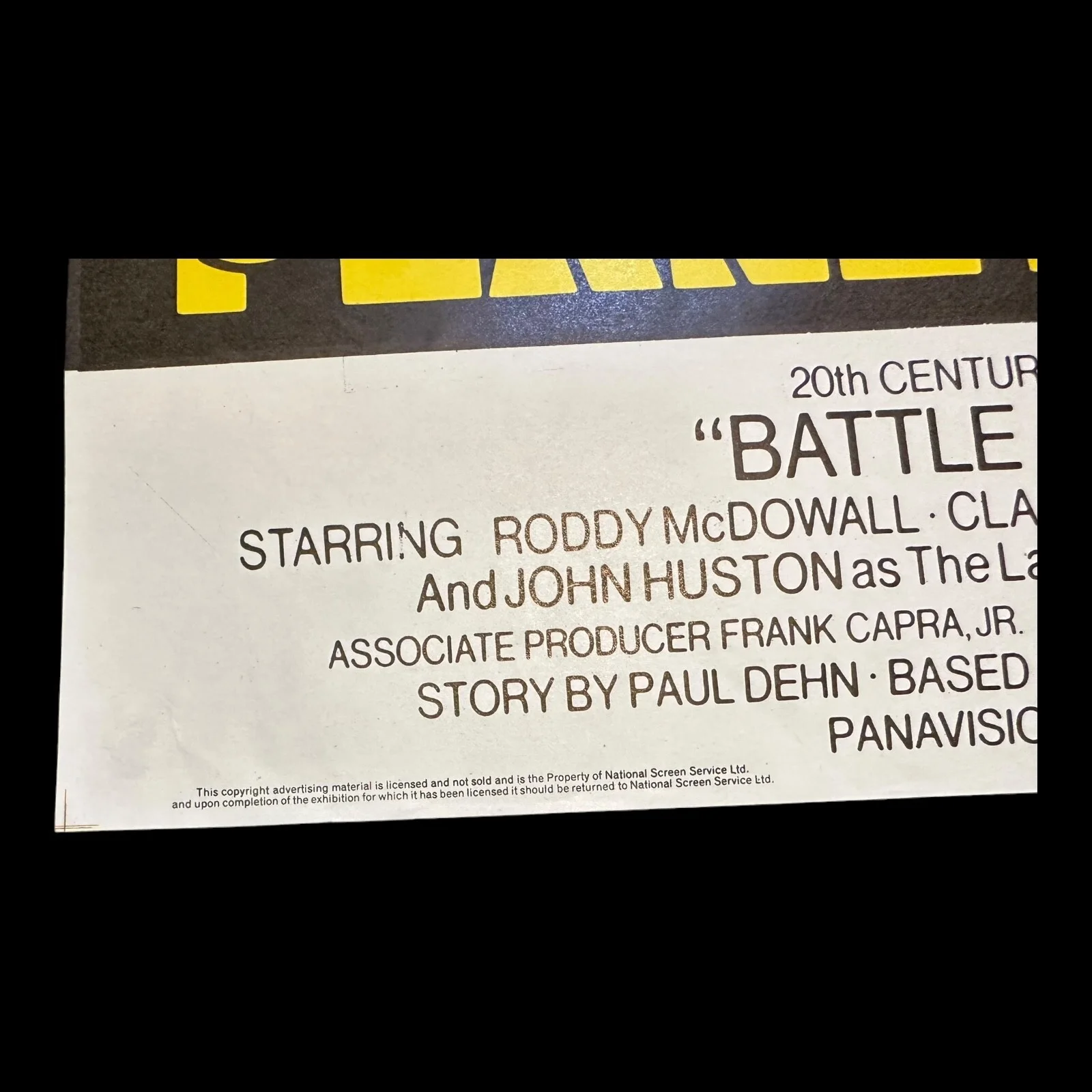 ORIGINAL 1973 BATTLE FOR THE PLANET OF THE APES / THE NEPTUNE FACTOR FILM POSTER, изображение 5