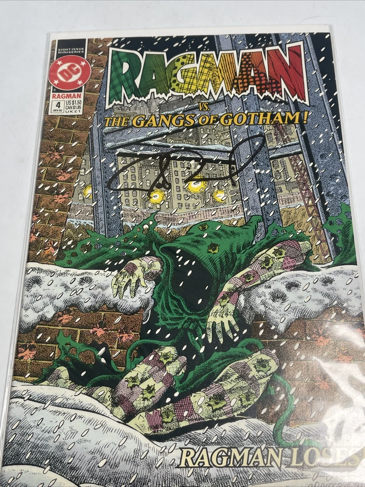 JOE DINICOL — BAM BOX EXCLUSIVE DC COMICS ARROW JOE DINICOL RAGMAN SIGNED COMIC COA NEW, image 2