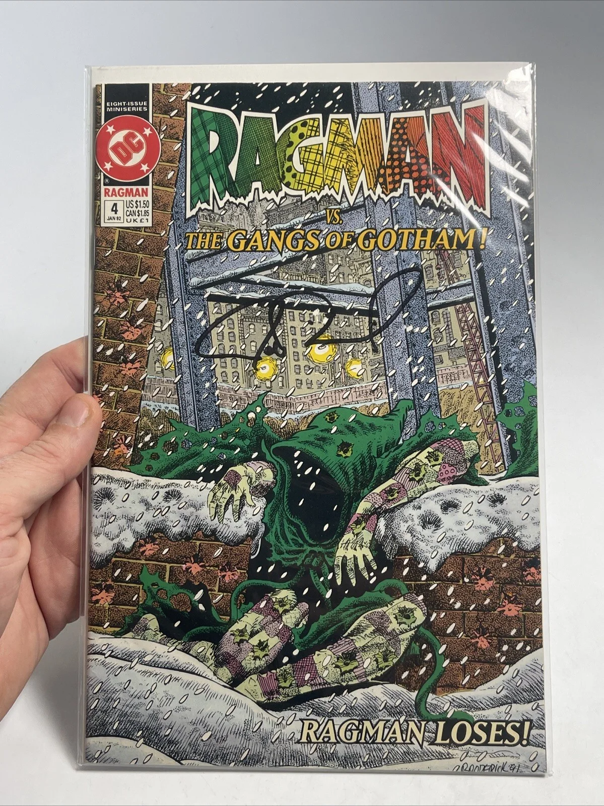 JOE DINICOL — BAM BOX EXCLUSIVE DC COMICS ARROW JOE DINICOL RAGMAN SIGNED COMIC COA NEW, image 5