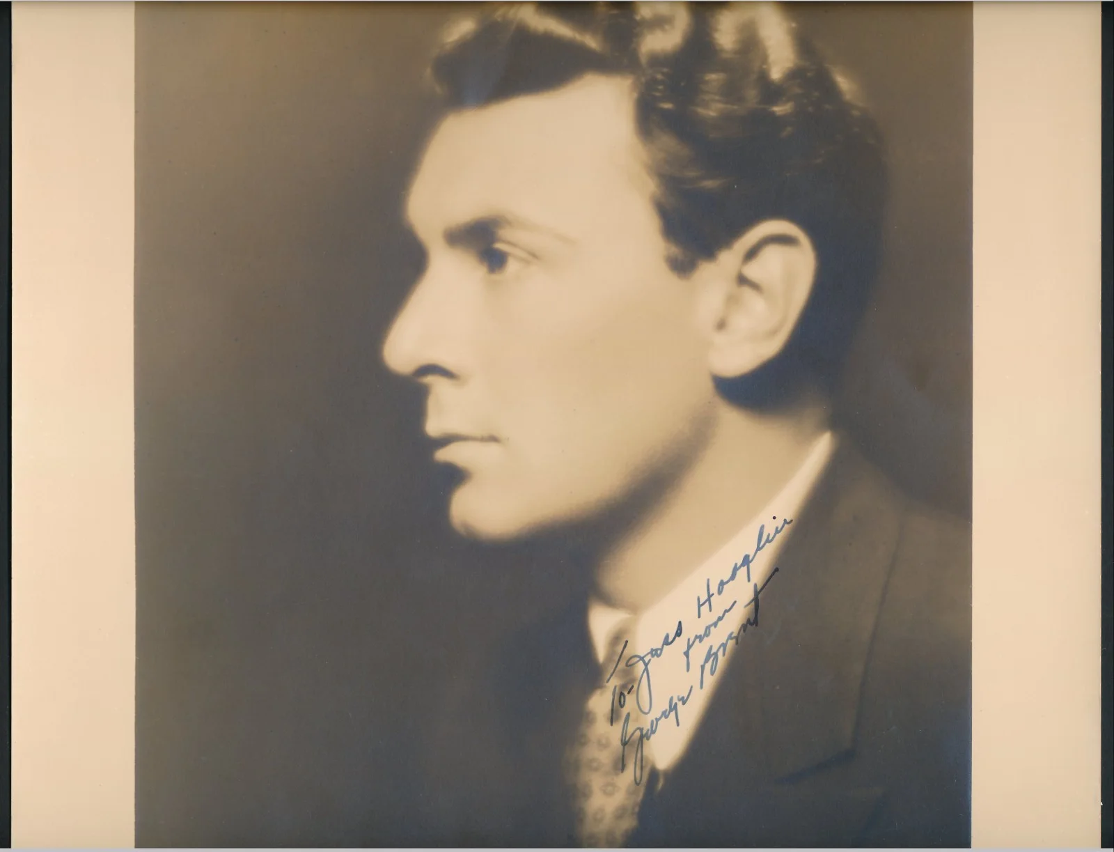 George Brent - Early, 1930's Signed & Insc. 11x14 "E. T. Monroe" Photo, изображение 2