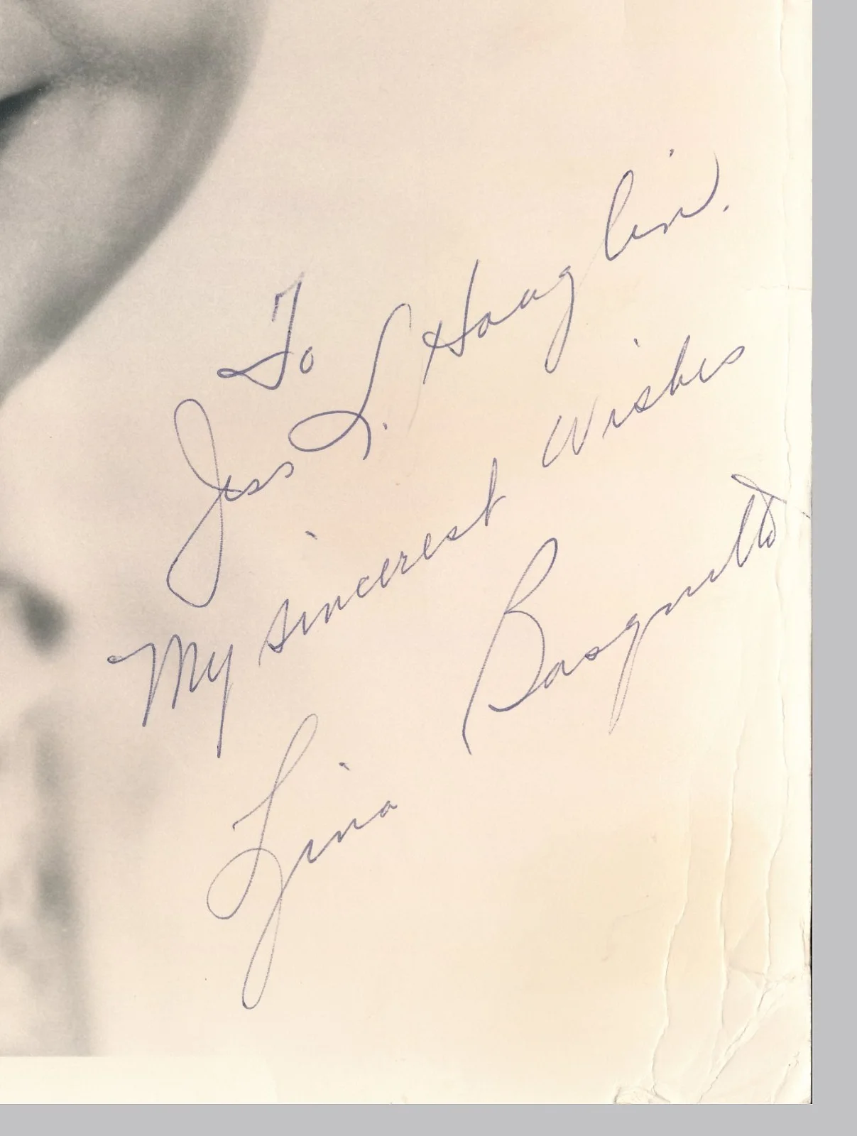 Lina Basquette - Signed & Insc. Vintage 11x14 Photo - Autograph, image 3