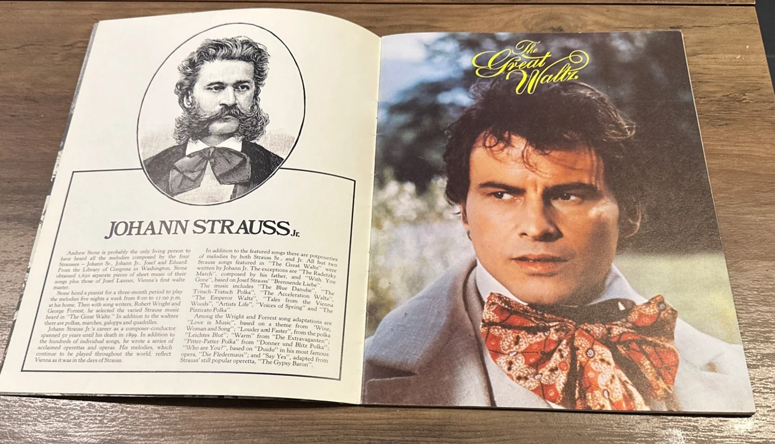 THE GREAT WALTZ 1972 promotional PROGRAM PRESS BOOK HORST BUCHHOLZ, изображение 2