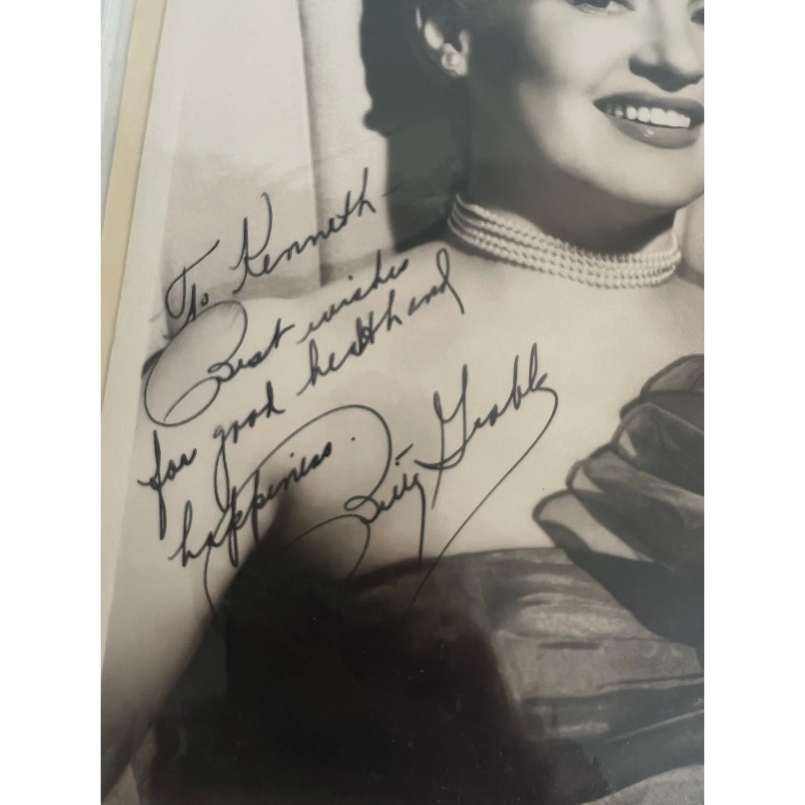 Signed Autographed Photo of Betty Grable Hello Dolly 1965, изображение 2
