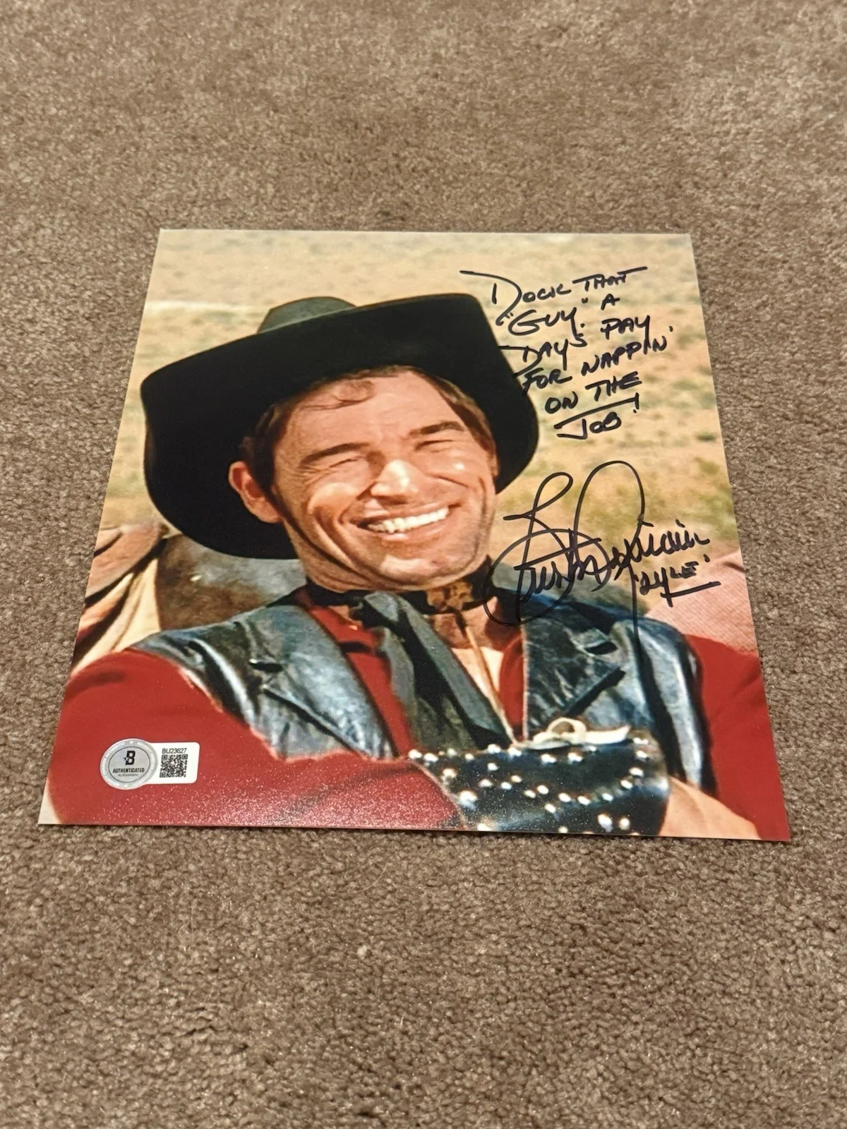 Burton Gilliam — Burton Gilliam Hot autographed signed Blazing Saddles 8x10 photo Beckett BAS COA