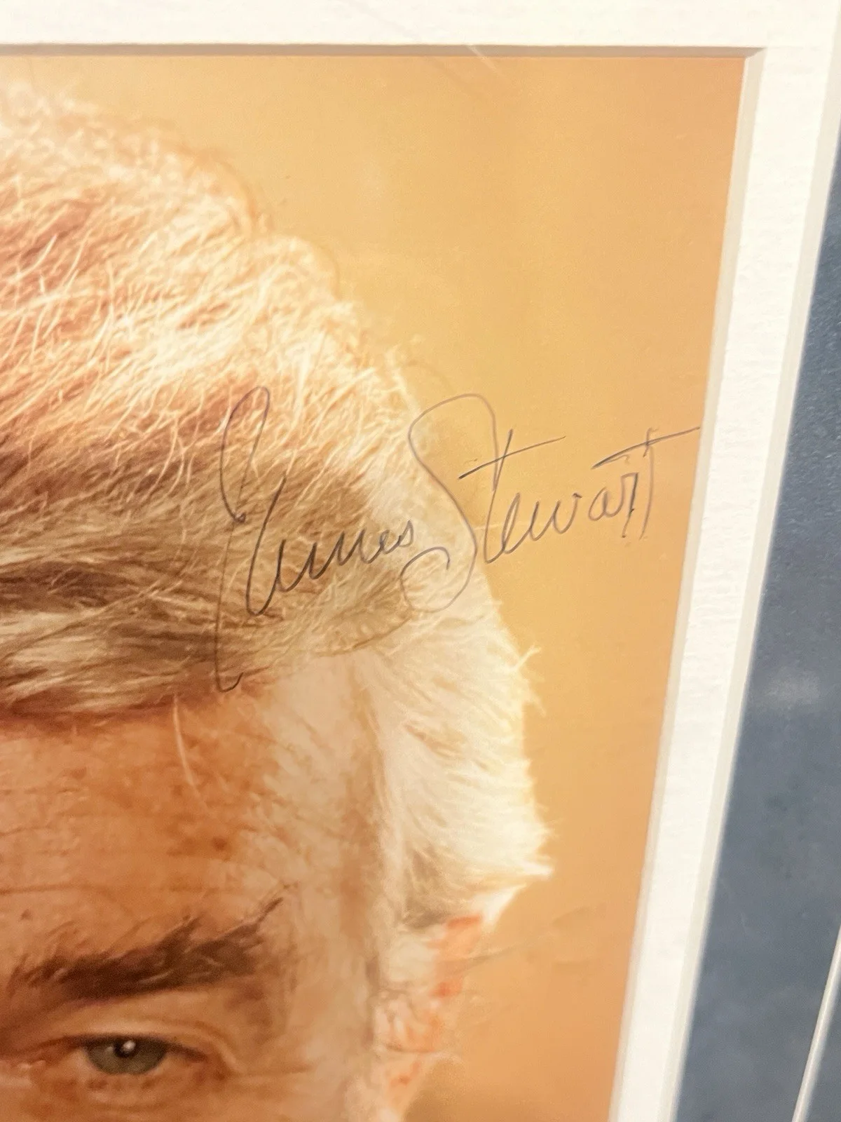 Framed James Jimmy Stewart Autograph Photo Authenticated, изображение 2