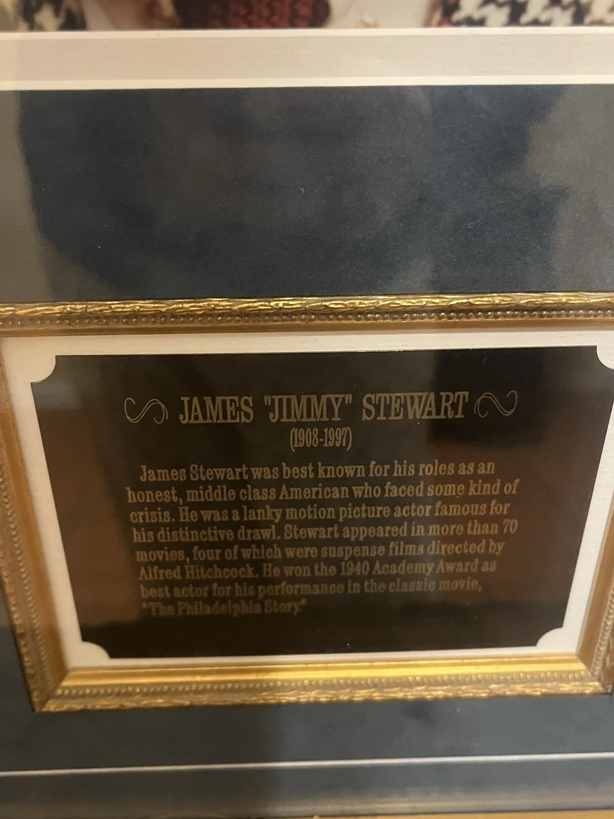 Framed James Jimmy Stewart Autograph Photo Authenticated, изображение 3
