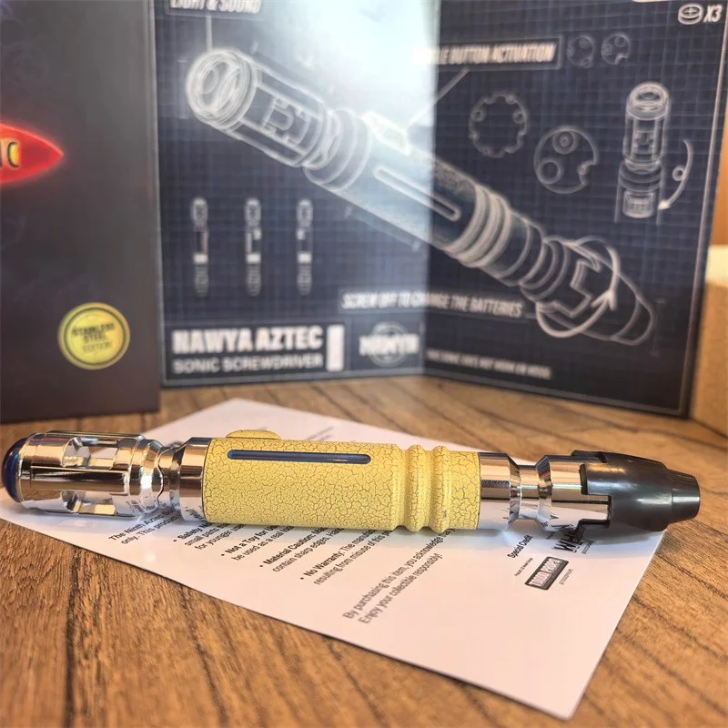 Doctor Who 9th Metal Sonic Screwdriver NAWYA LED Hand Lamp Scalable Toys Replica, изображение 2