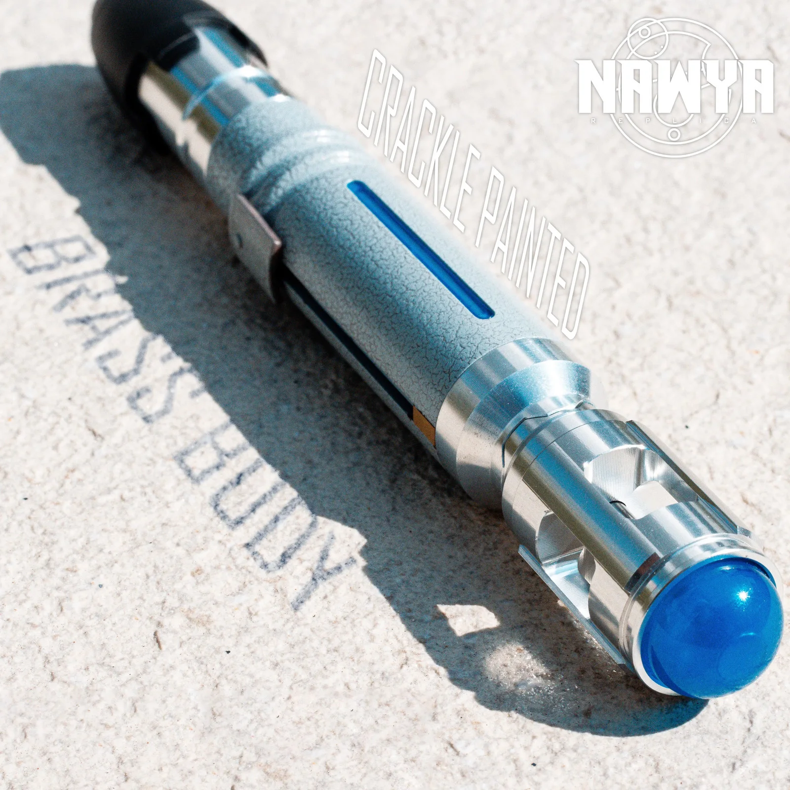 Doctor Who 10th Metal Crackle Painted Sonic Laser Screwdriver Replica LED Prop, image 2
