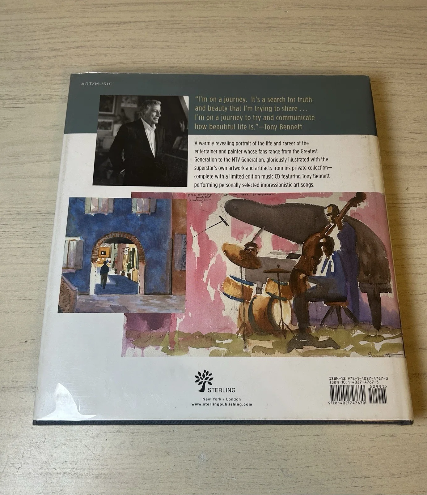TONY BENNETT SIGNED IN THE STUDIO A LIFE OF ART & MUSIC BOOK COA CD AUTOGRAPH, изображение 5
