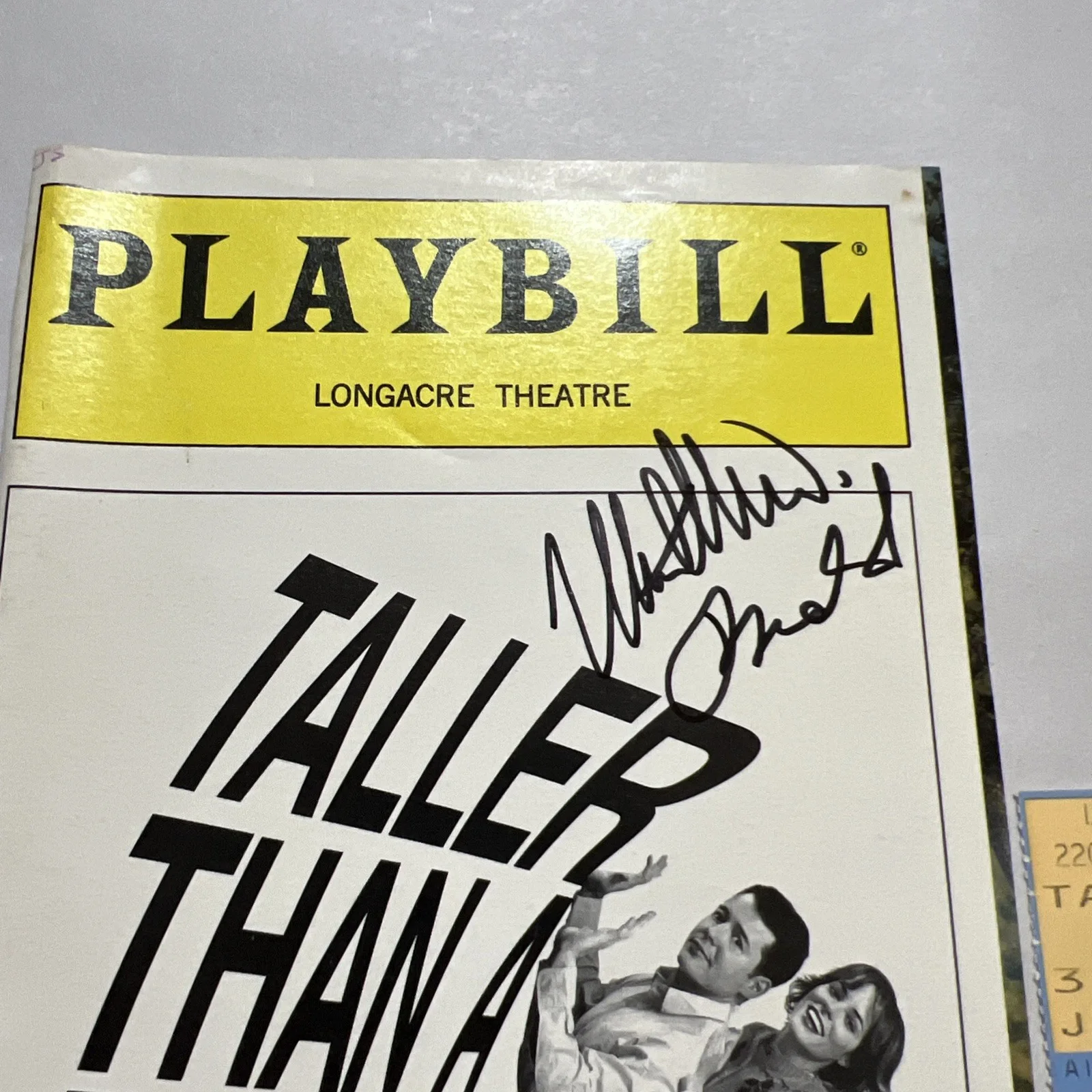 PARKER POSEY SIGNED TALLER THAN A DWARF PLAYBILL BROADWAY NYC, image 3