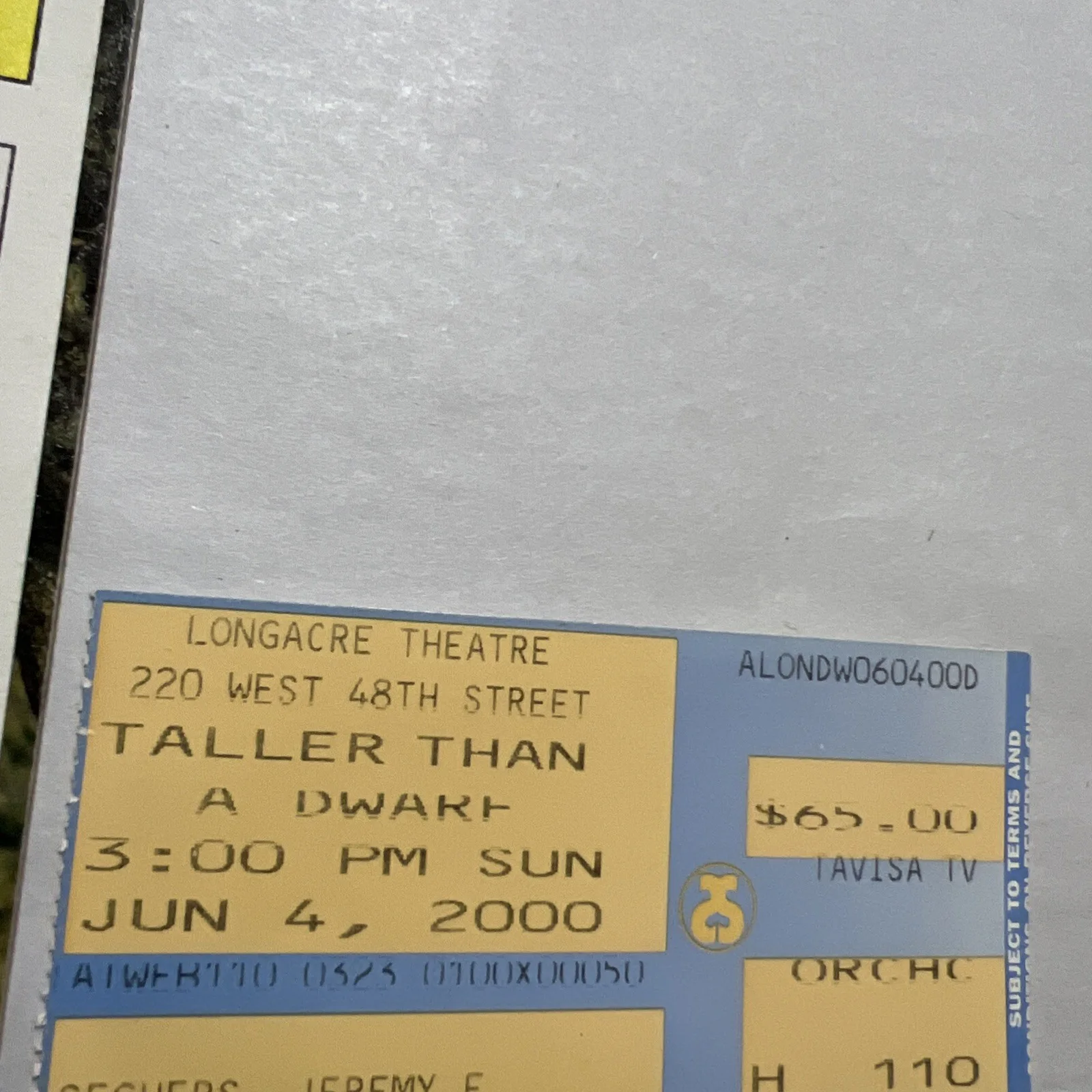 PARKER POSEY SIGNED TALLER THAN A DWARF PLAYBILL BROADWAY NYC, image 4