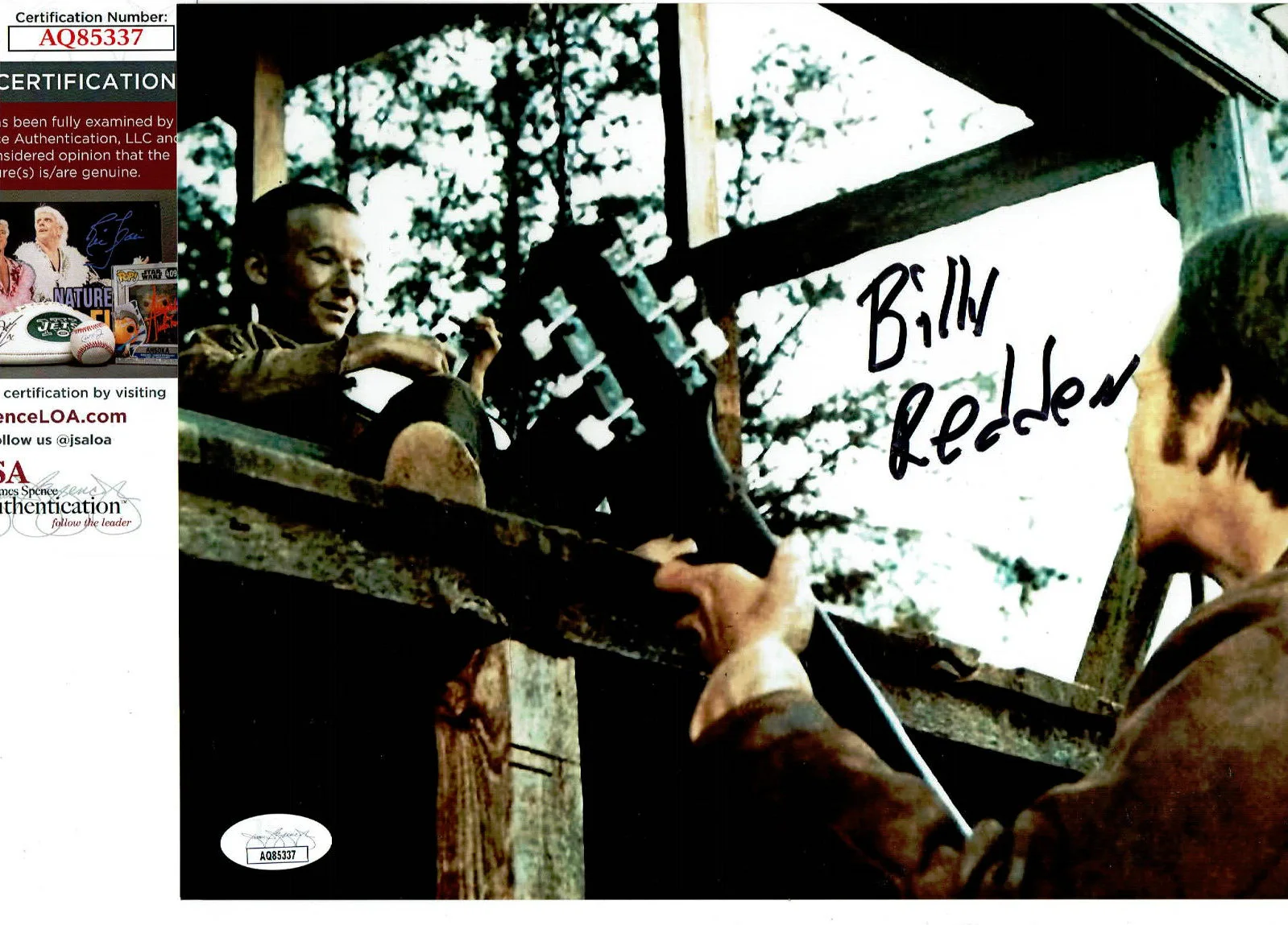 Billy Redden — Banjo Boy Billy Redden Deliverance autographed 8x10 photo JSA Certified