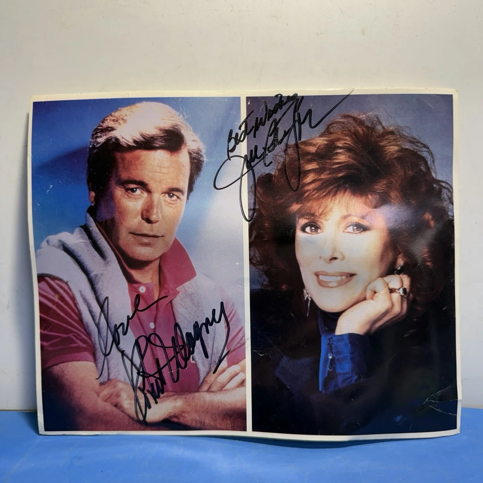 Robert Wagner, Jill St. John — Robert Wagner & Jill St. John Dual Signed 8x10 Photo Autograph Unverified