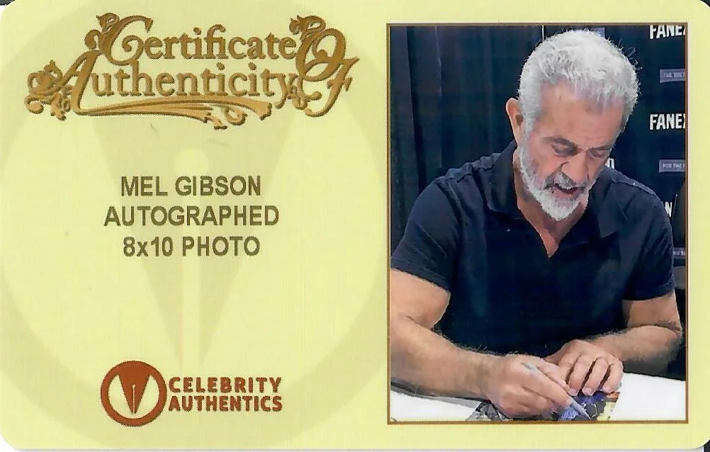 Mel Gibson — Mel Gibson ‘Mad Max Beyond Thunderdome’ Original 8x10 Signed photo w/ CoA & FSD, image 2