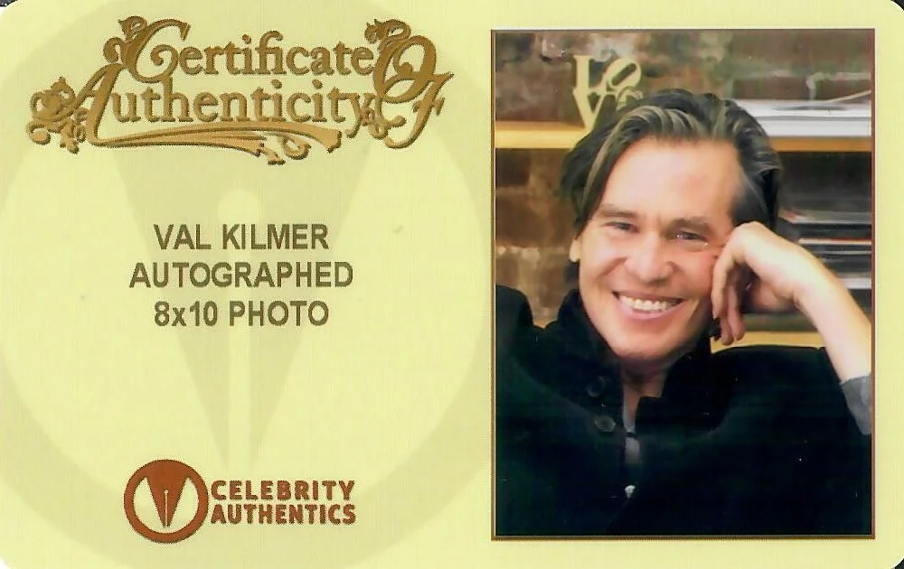 Val Kilmer — Val Kilmer ‘The Saint’ Original Autographed 8x10 Signed photo with CA CoA & FSD, изображение 2