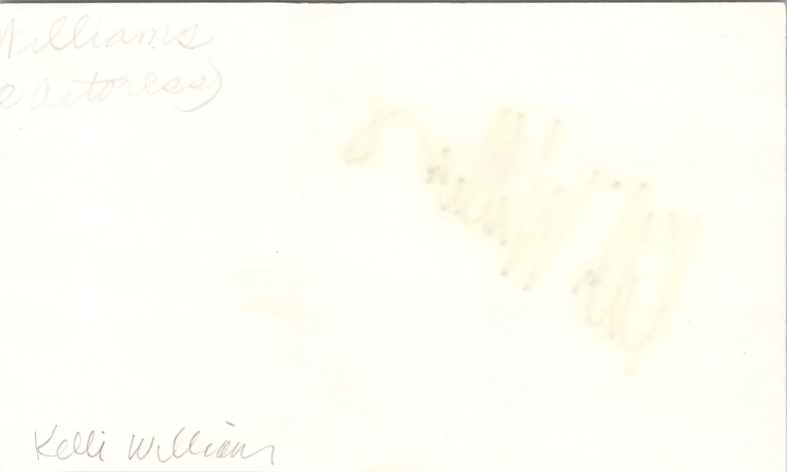Kelli Williams — Kelli Williams Signed 3x5 Index Card The Practice Autographed, image 2