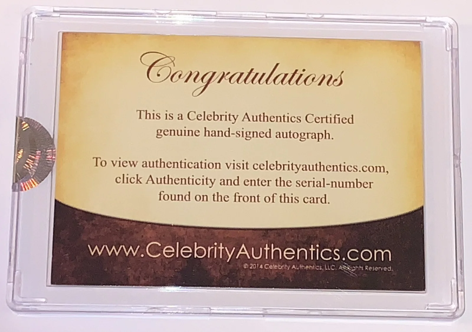 Clark Gregg — Clark Gregg Autographed 2.5x3.5 Signed Legendary Cuts Card Celeb Auth CoA & FSD, image 2