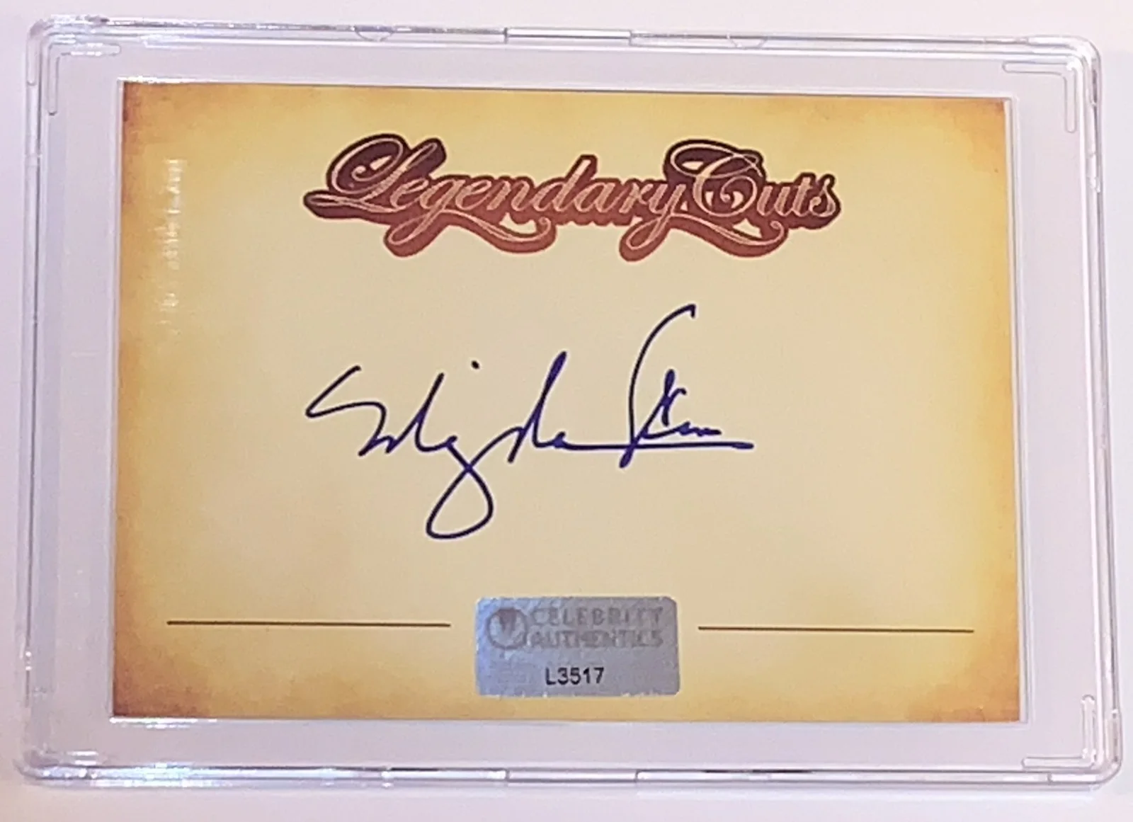 Ming-Na Wen — Ming-Na Wen Autographed 2.5x3.5 Signed Legendary Cuts Card Celeb Auth CoA & FSD