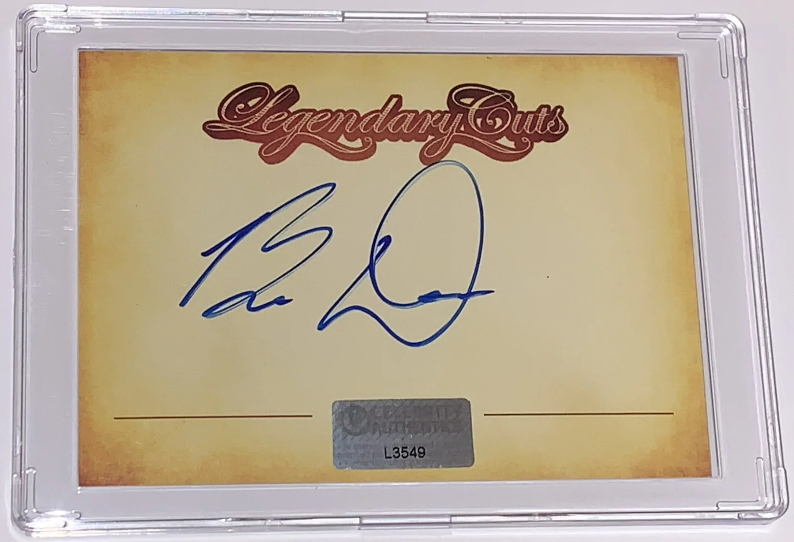 Brett Dalton — Brett Dalton Autographed 2.5x3.5 Signed Legendary Cuts Card Celeb Auth CoA & FSD