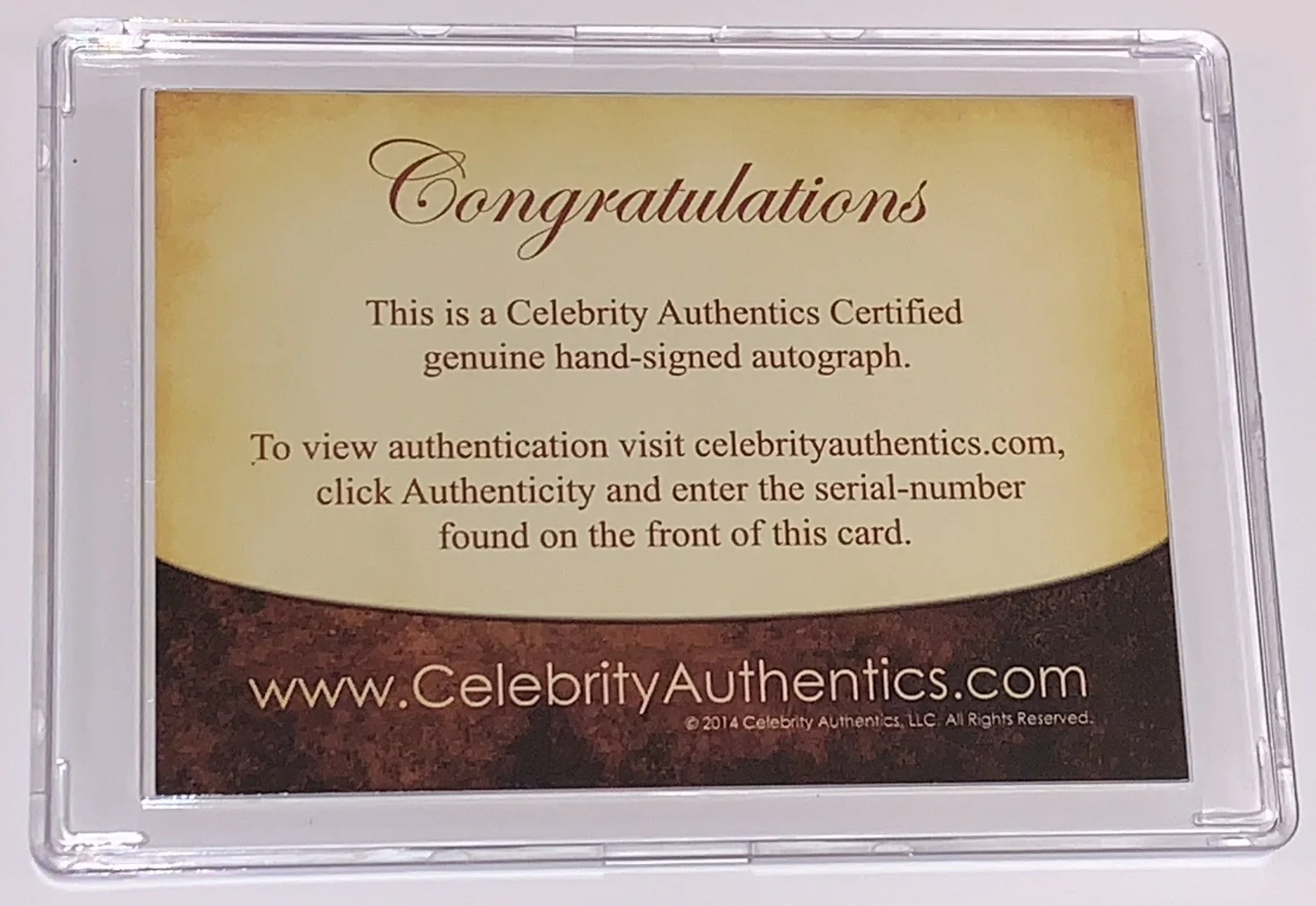 Brett Dalton — Brett Dalton Autographed 2.5x3.5 Signed Legendary Cuts Card Celeb Auth CoA & FSD, изображение 2
