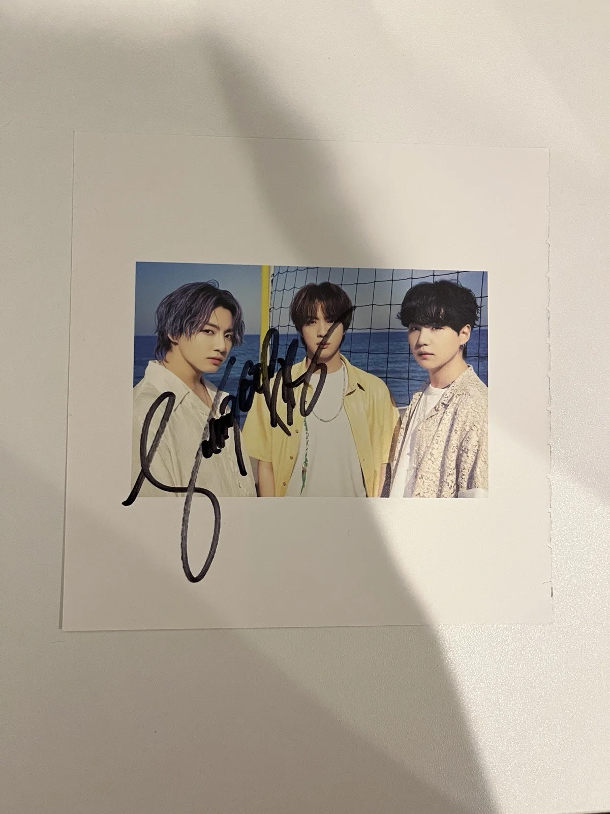 BTS JUNGKOOK Fan Sign Event BTS: Autographed Hand Signed 4x4” CARD, изображение 3