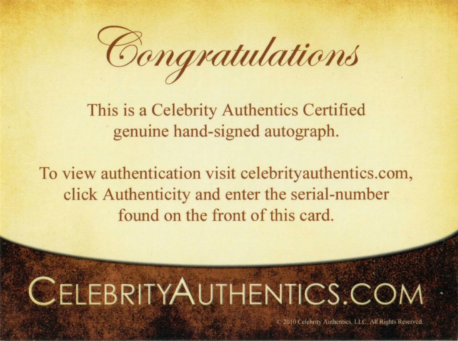 Lesley-Ann Brandt — Lesley-Ann Brandt Autographed 3x4 Signed Legendary Cuts Card w/ CA CoA & FSD, изображение 2