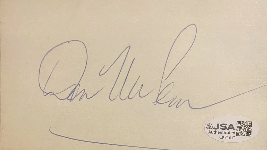 Don McLean “American Pie” Song Writer/ singer Signed 3x5 Card JSA Certified, изображение 2