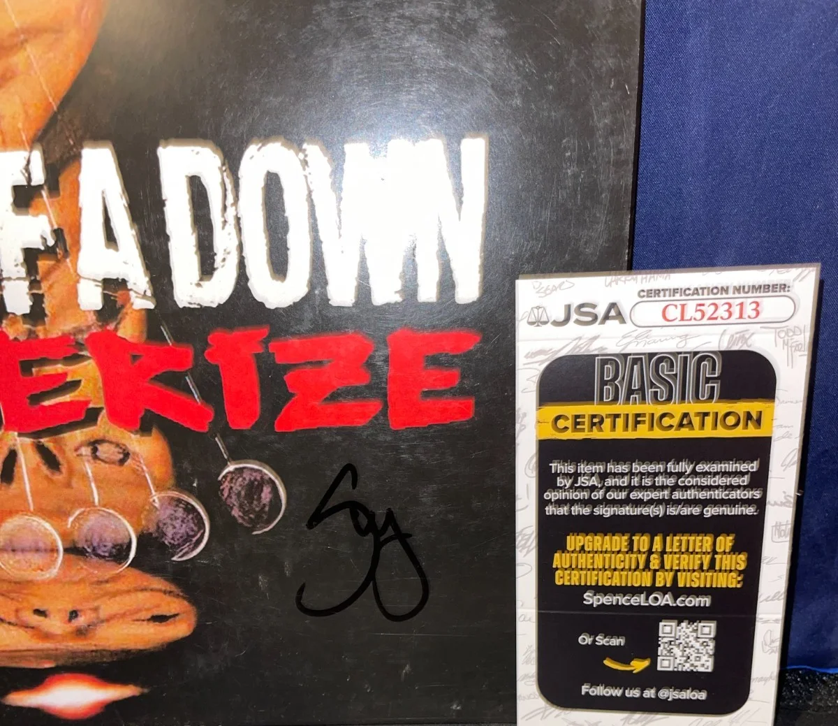 Serj Tankian System Of A Down Mezmerize Signed Album Vinyl LP Record PROOF JSA, image 5