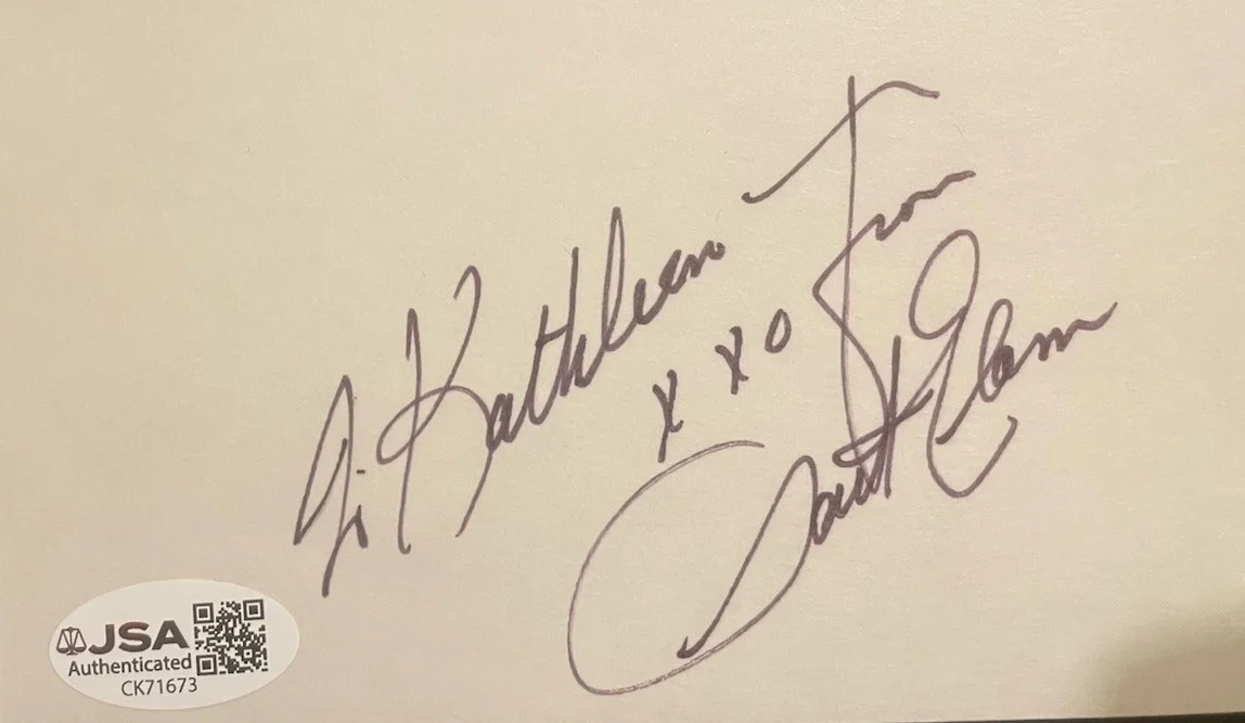 Jack Elam — Jack Elam Autographed 3x5 Index Card With Vintage 8x10 Photo JSA Certified, изображение 2