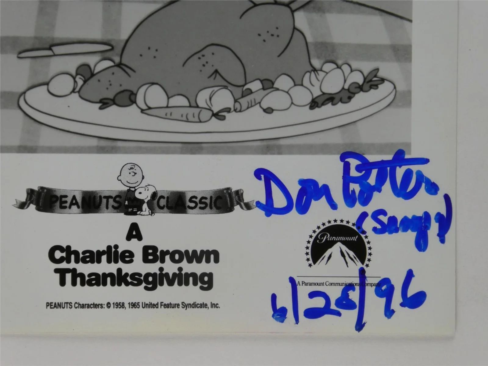 Don Potter — Don Potter Signed B&W 8x10 Promo Photo Snoopy Autographed, image 2