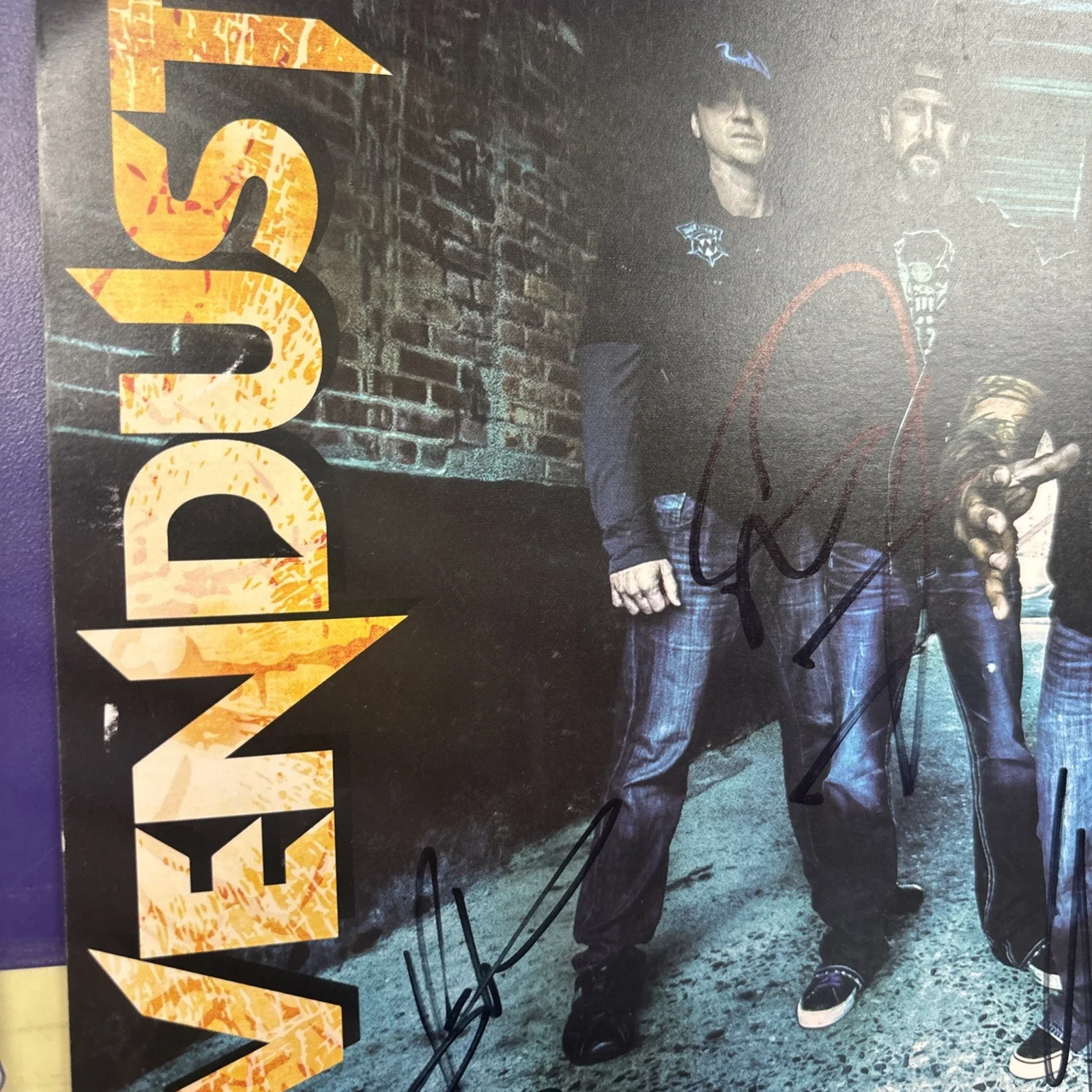 Seven Dust Autographed 8x10 Photo By Whole Band 2013 With Vip Pass, изображение 3