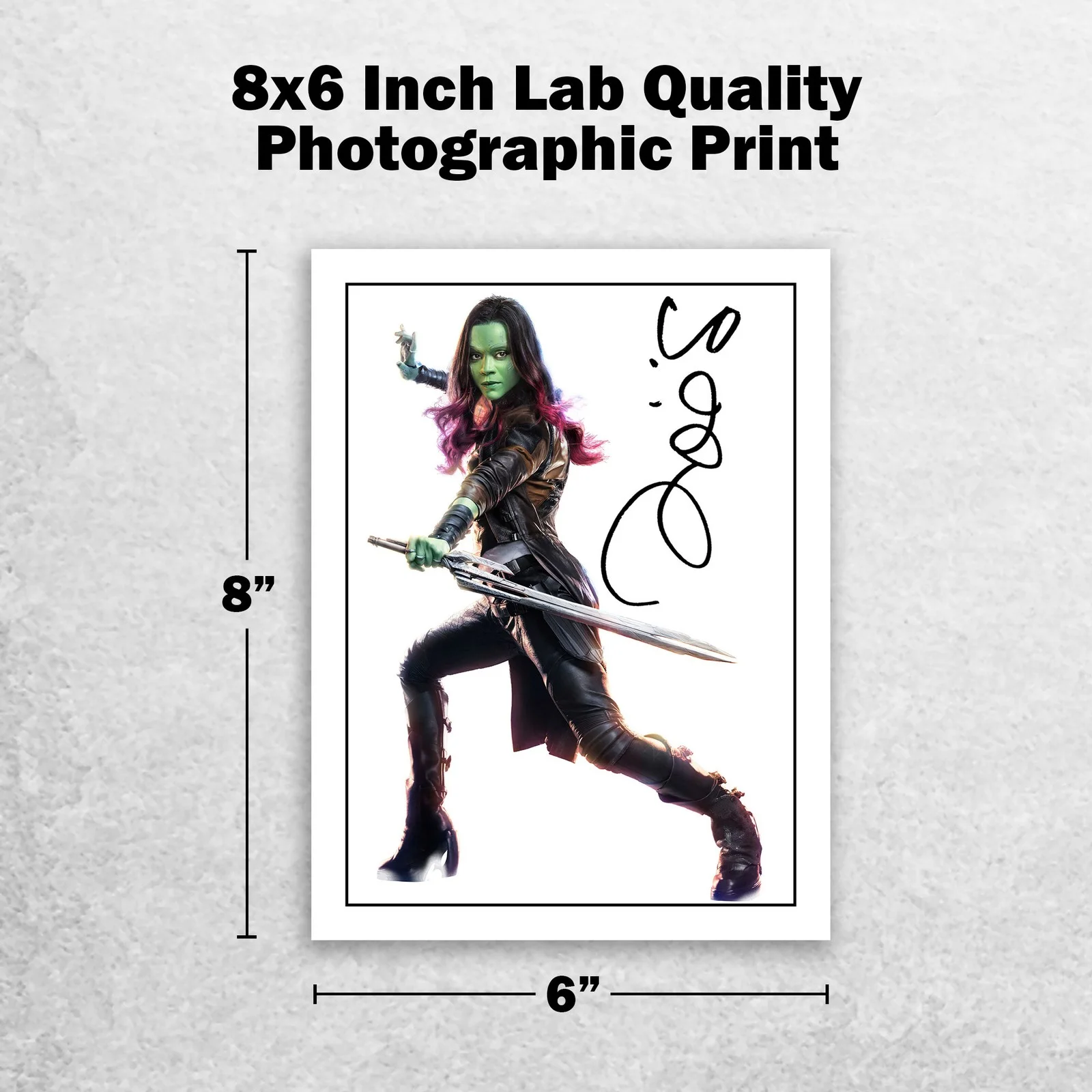 Zoe Saldana Signed Memorabilia 8x6 Pre Printed Autograph Photo Memorabilia, image 2