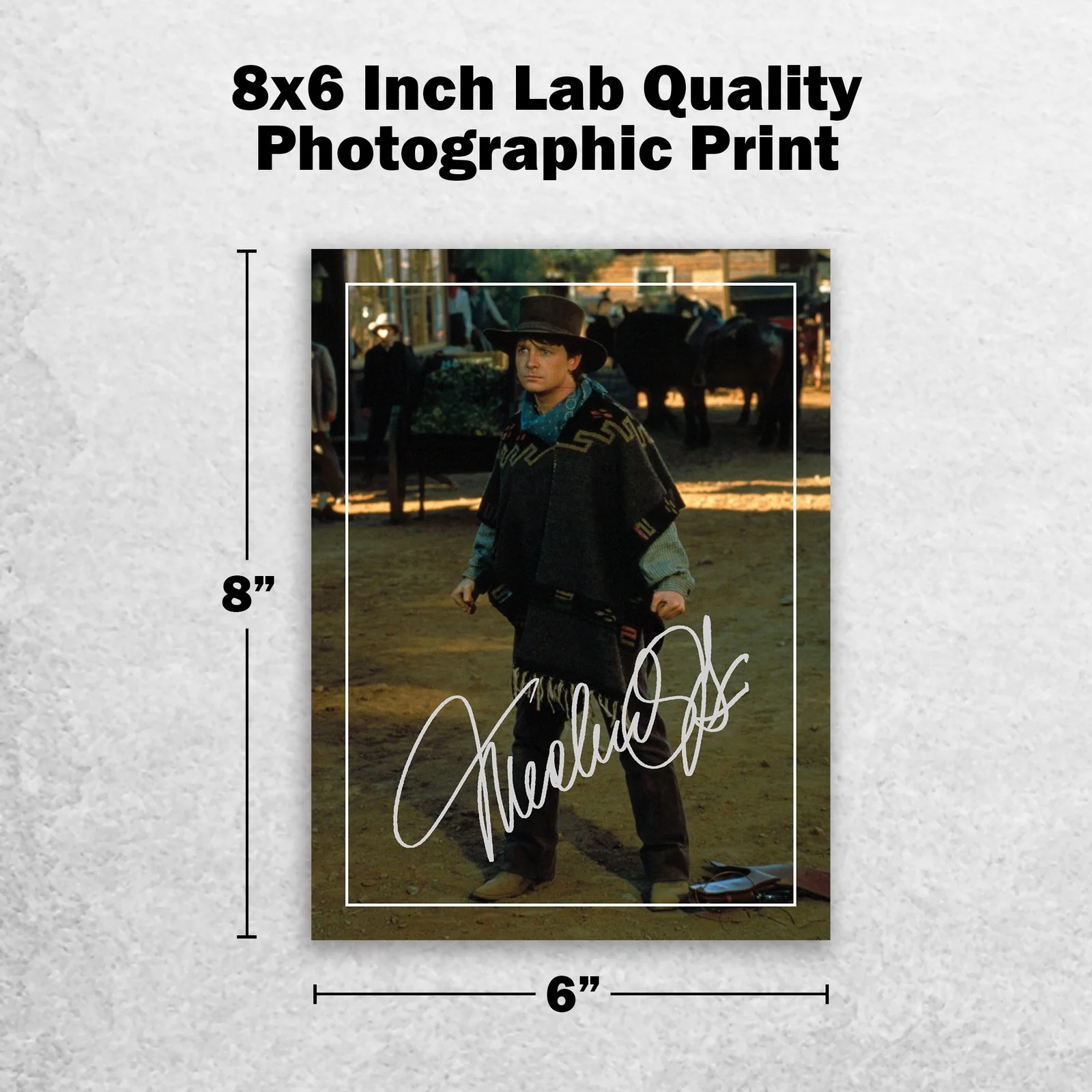 Michael J Fox Signed Memorabilia 8x6 Pre Printed Autograph Photo Memorabilia, image 2