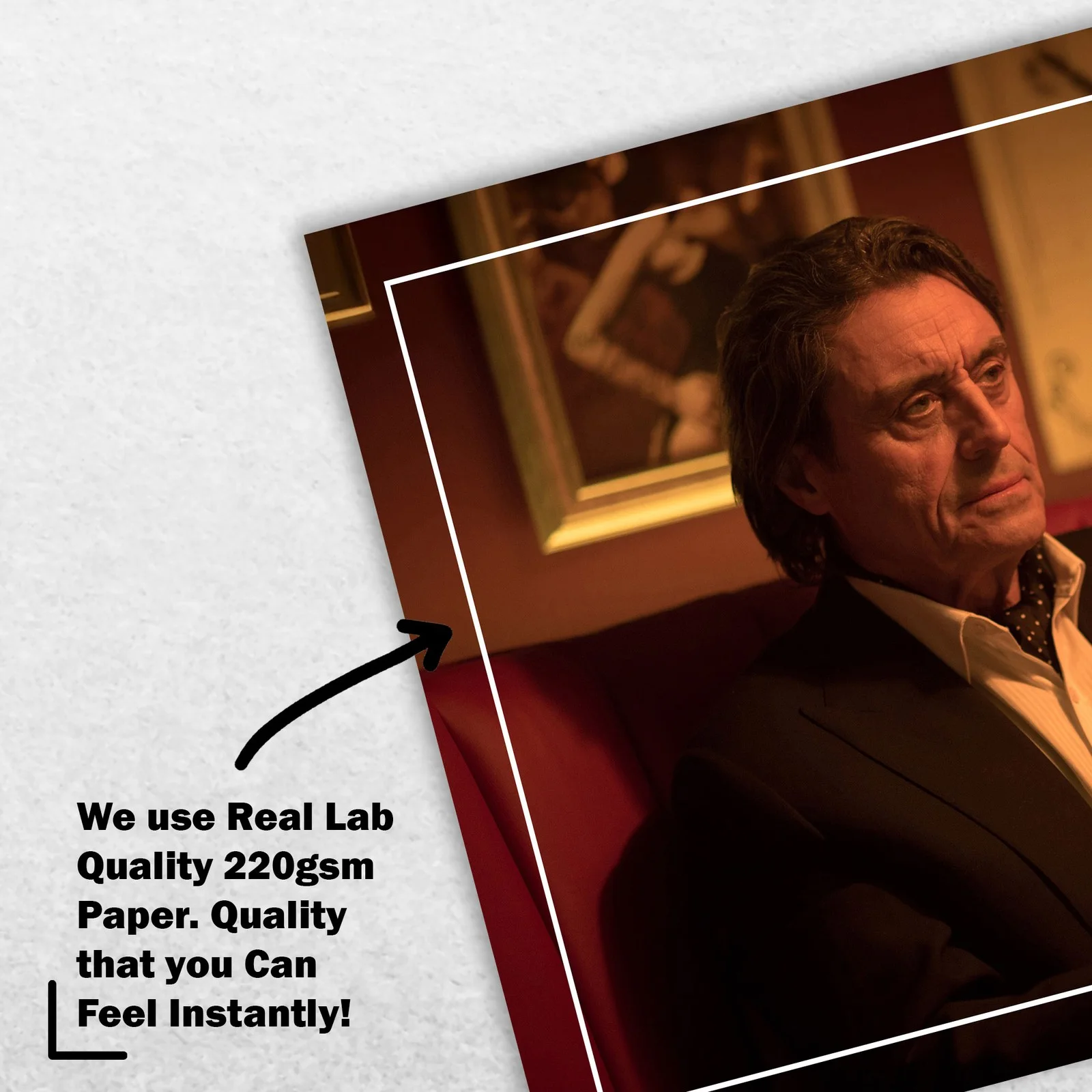 Ian McShane 8x6 Photo Signed Memorabilia 8x6 Pre Printed Autograph Photo, изображение 4
