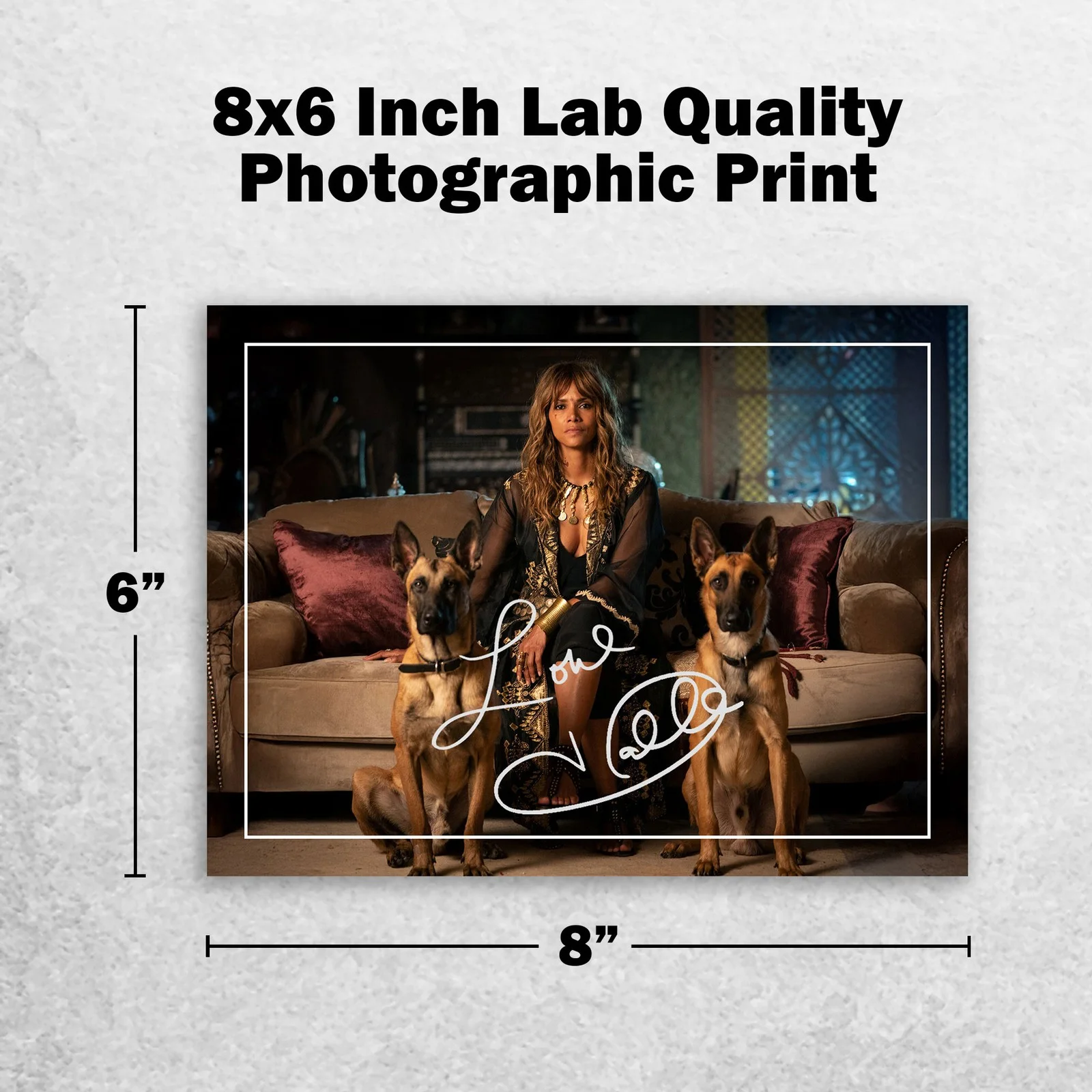 Halle Berry Signed Memorabilia 8x6 Pre Printed Autograph Photo Memorabilia, image 2