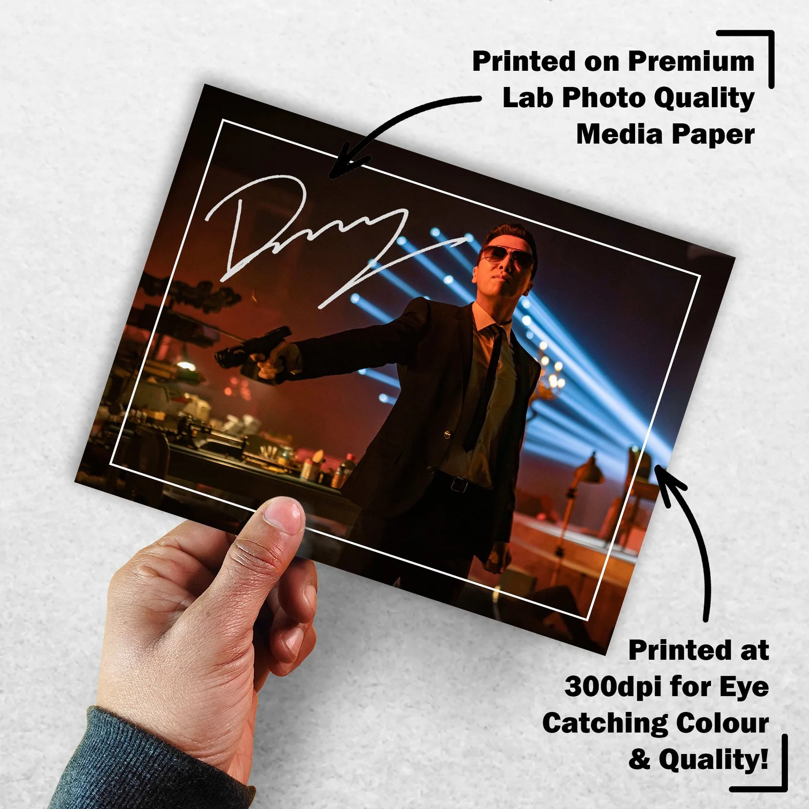 Donnie Yen 8x6 Photo Signed Memorabilia 8x6 Pre Printed Autograph Photo, изображение 3
