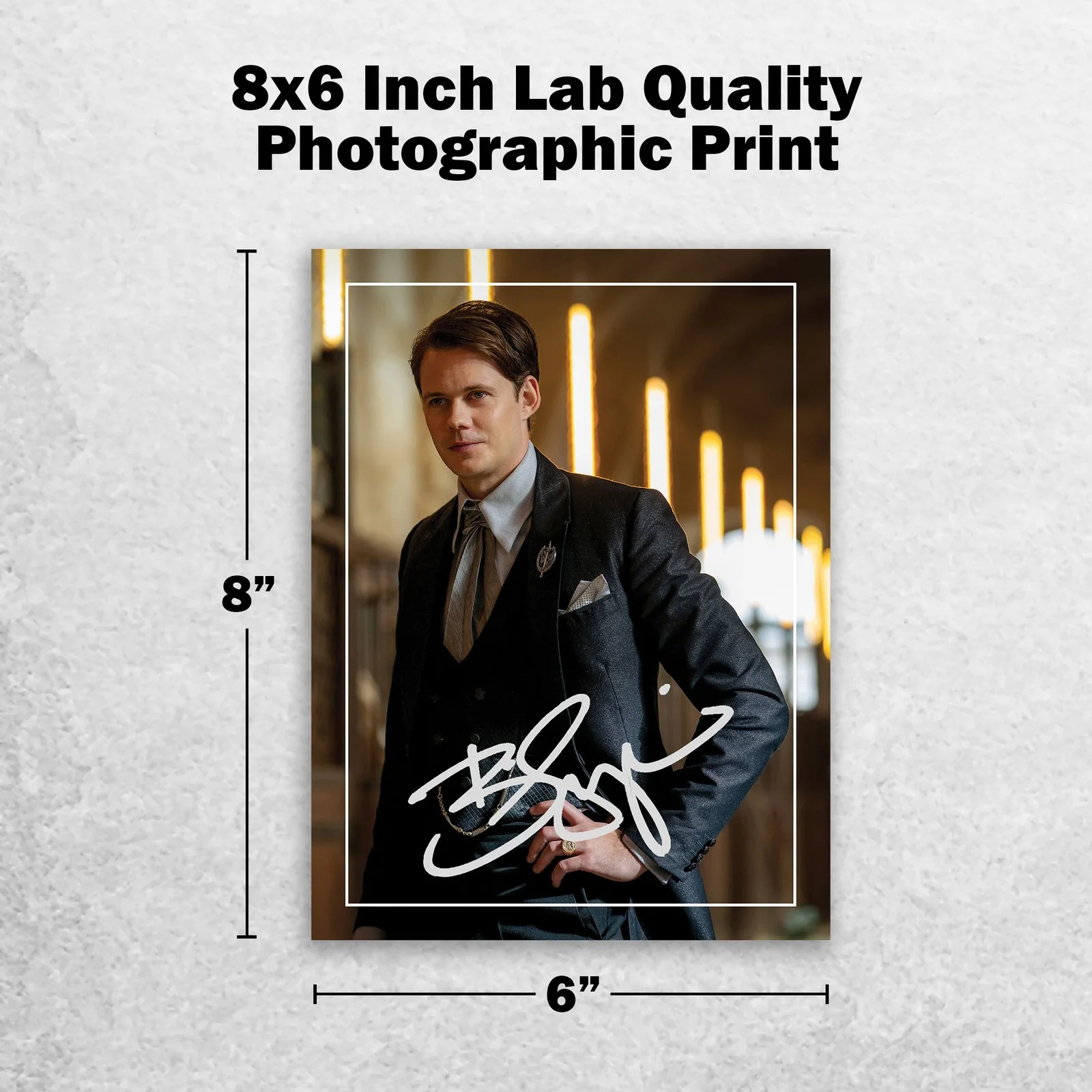 Bill Skarsgård 8x6 Photo Signed Memorabilia 8x6 Pre Printed Autograph Photo, изображение 2