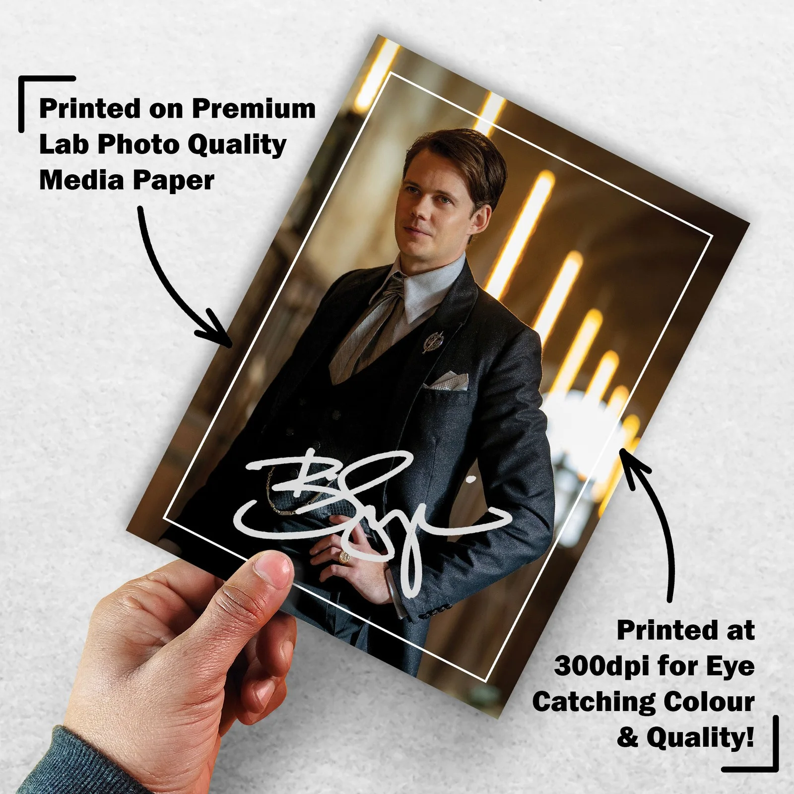 Bill Skarsgård 8x6 Photo Signed Memorabilia 8x6 Pre Printed Autograph Photo, изображение 3