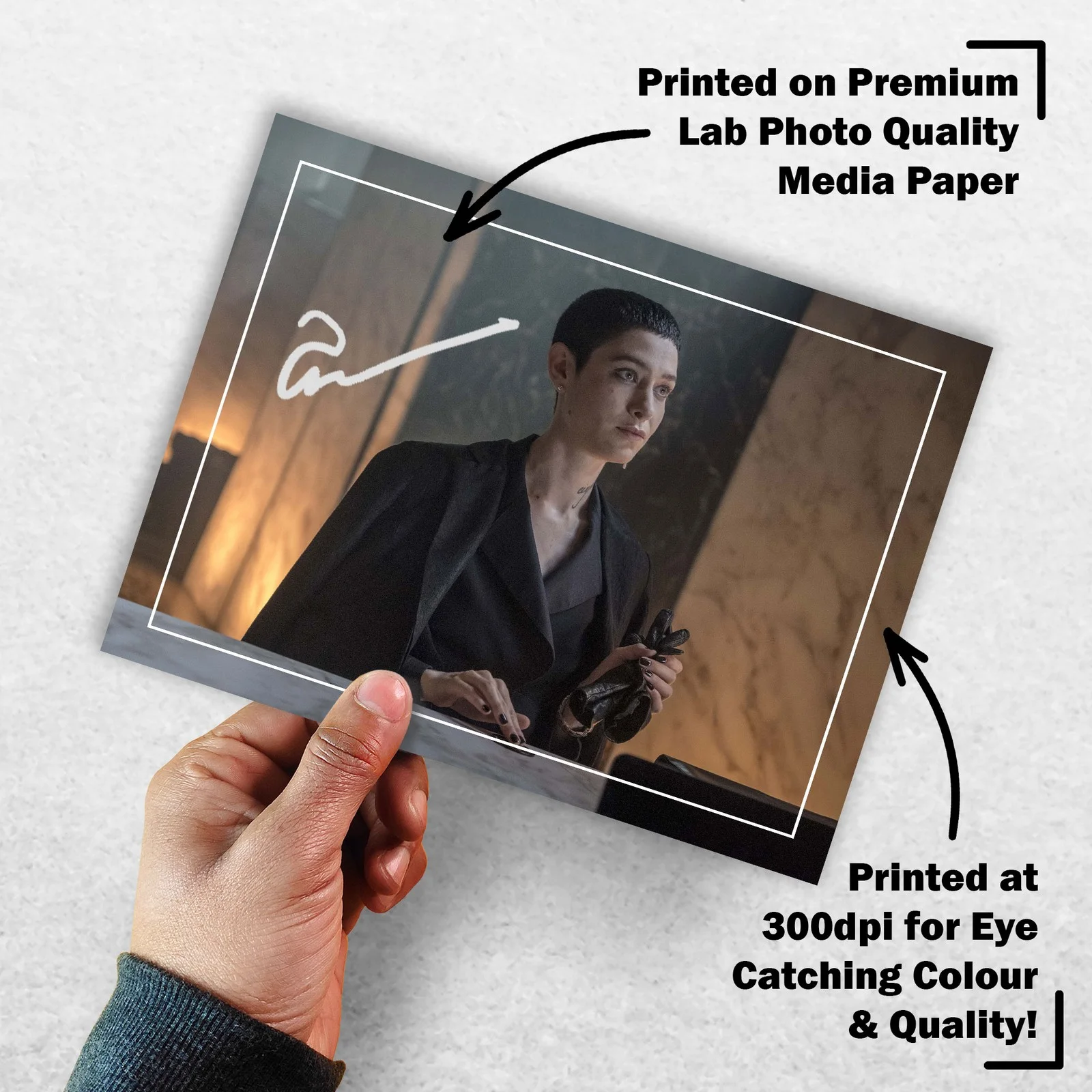 Asia Kate Dillon 8x6 Signed Memorabilia 8x6 Pre Printed Autograph Photo, изображение 3
