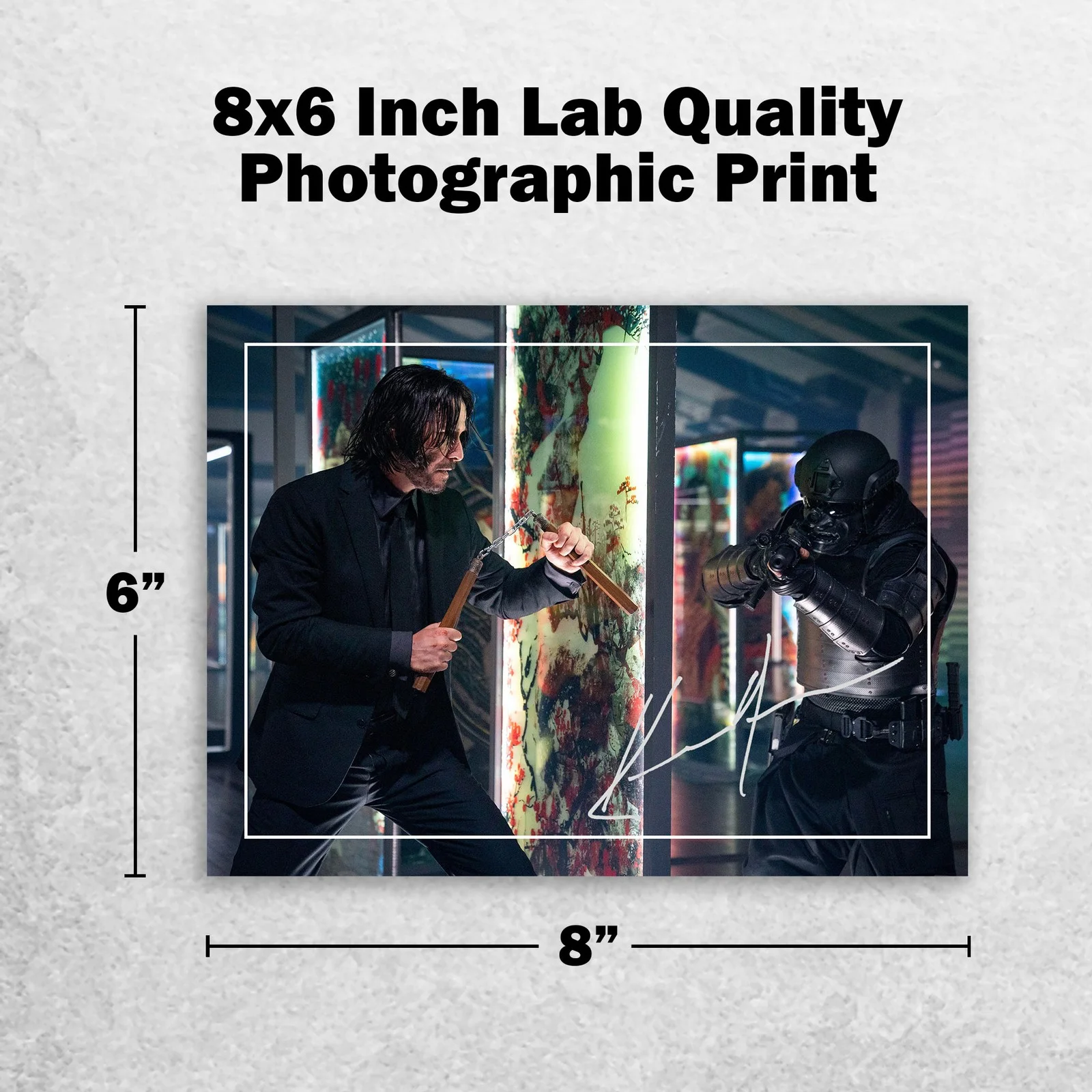 Keanu Reeves 8x6 Photo Signed Memorabilia 8x6 Pre Printed Autograph Photo, изображение 2